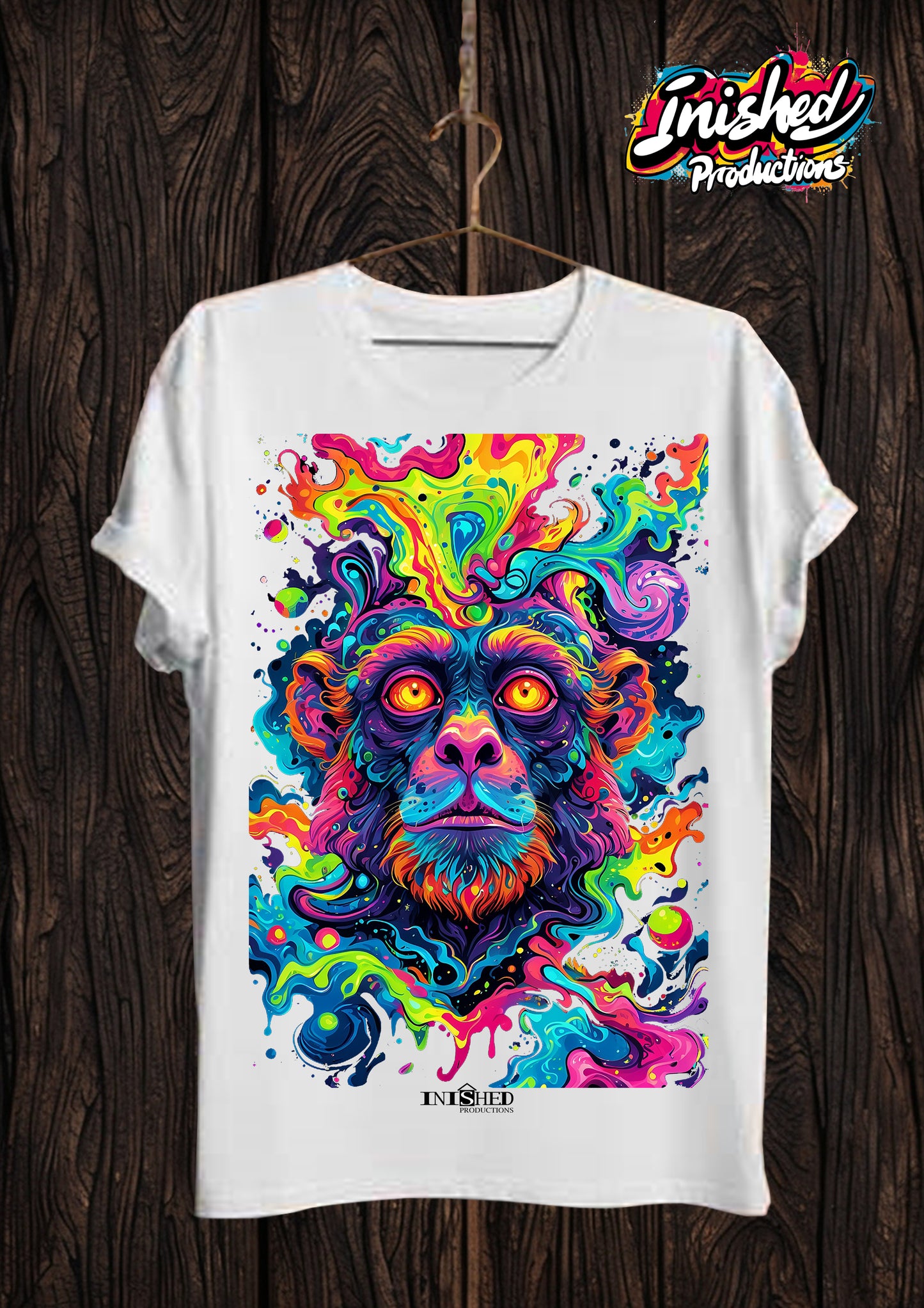 Baboon trip Unisex white short sleeve t-shirt 132