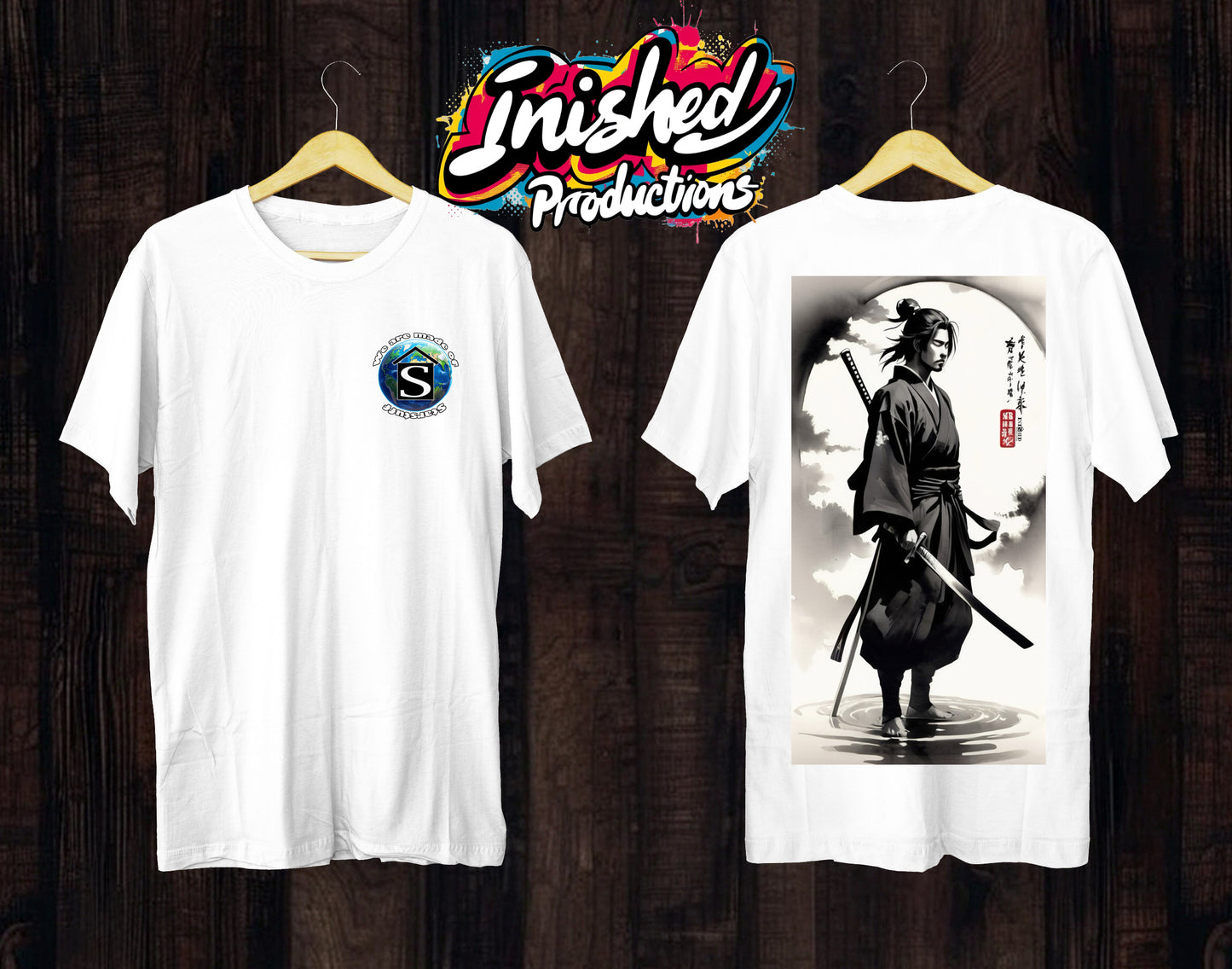 MDG Samurai white Unisex short sleeve t-shirt 106