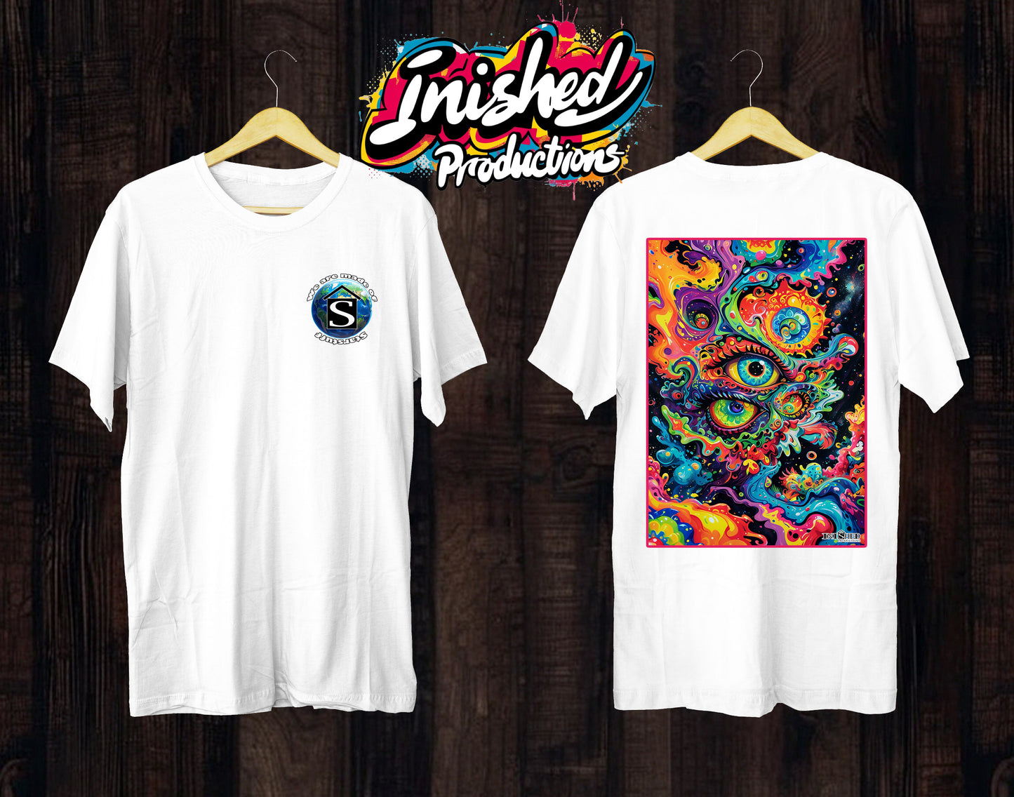 Eye trip Unisex white short sleeve t-shirt 141