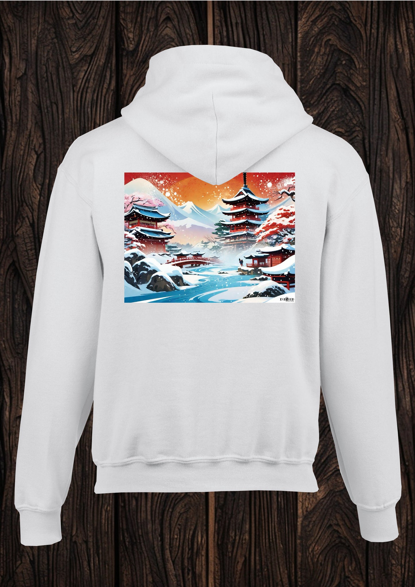 Snow Japan unisex white hooded top 97