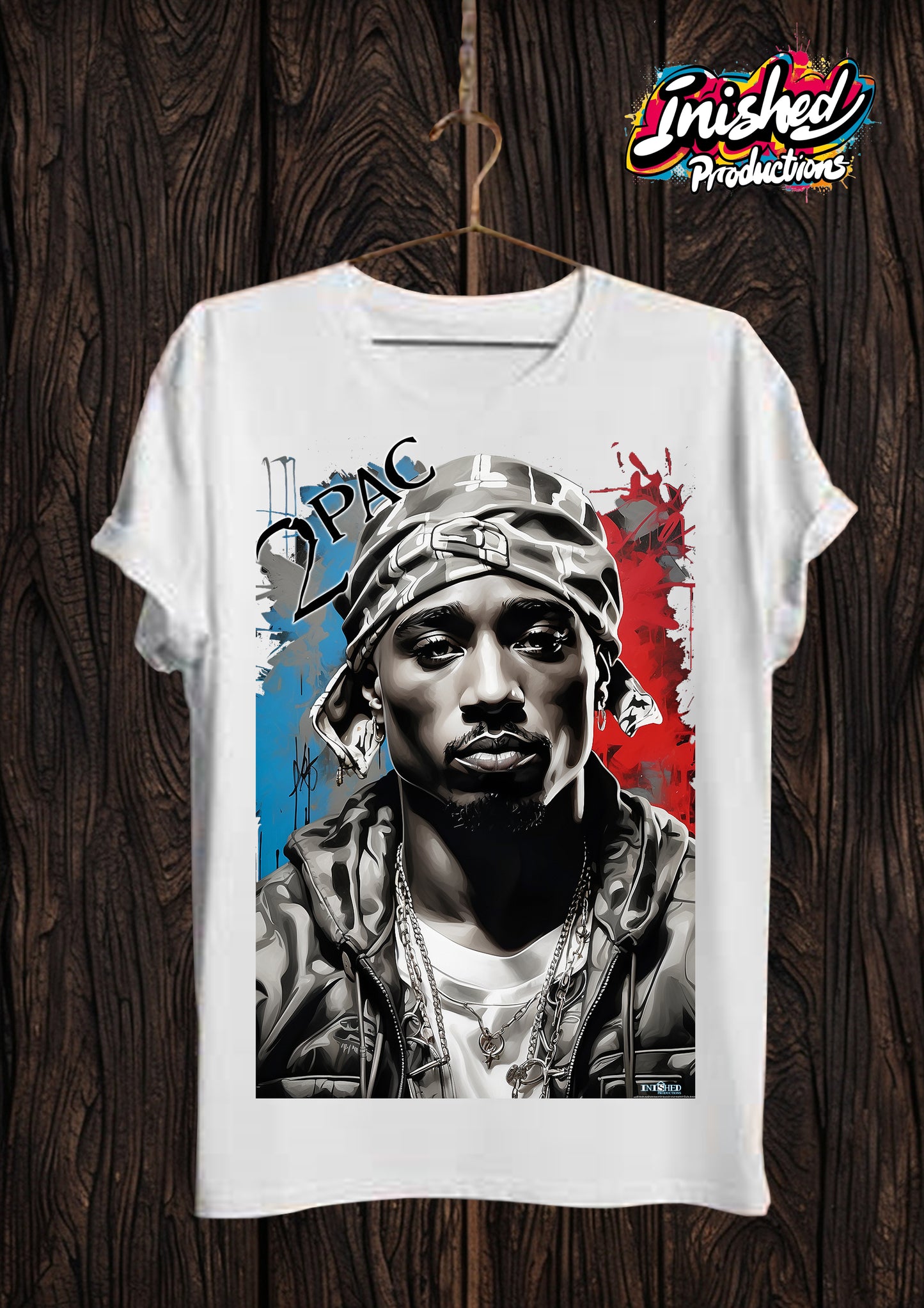 2Pac Makaveli Unisex white short sleeve t-shirt 2