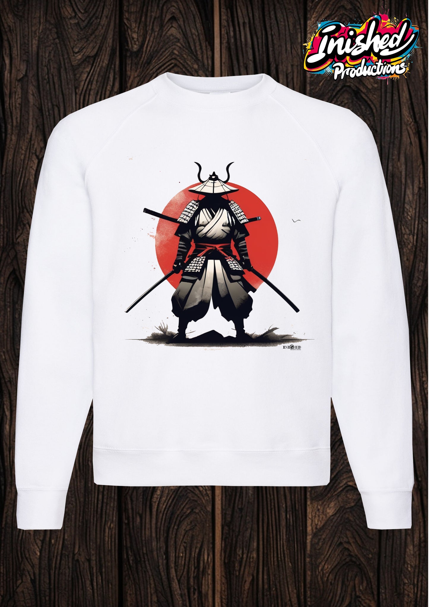 Samurai white unisex Classic Sweatshirt 108