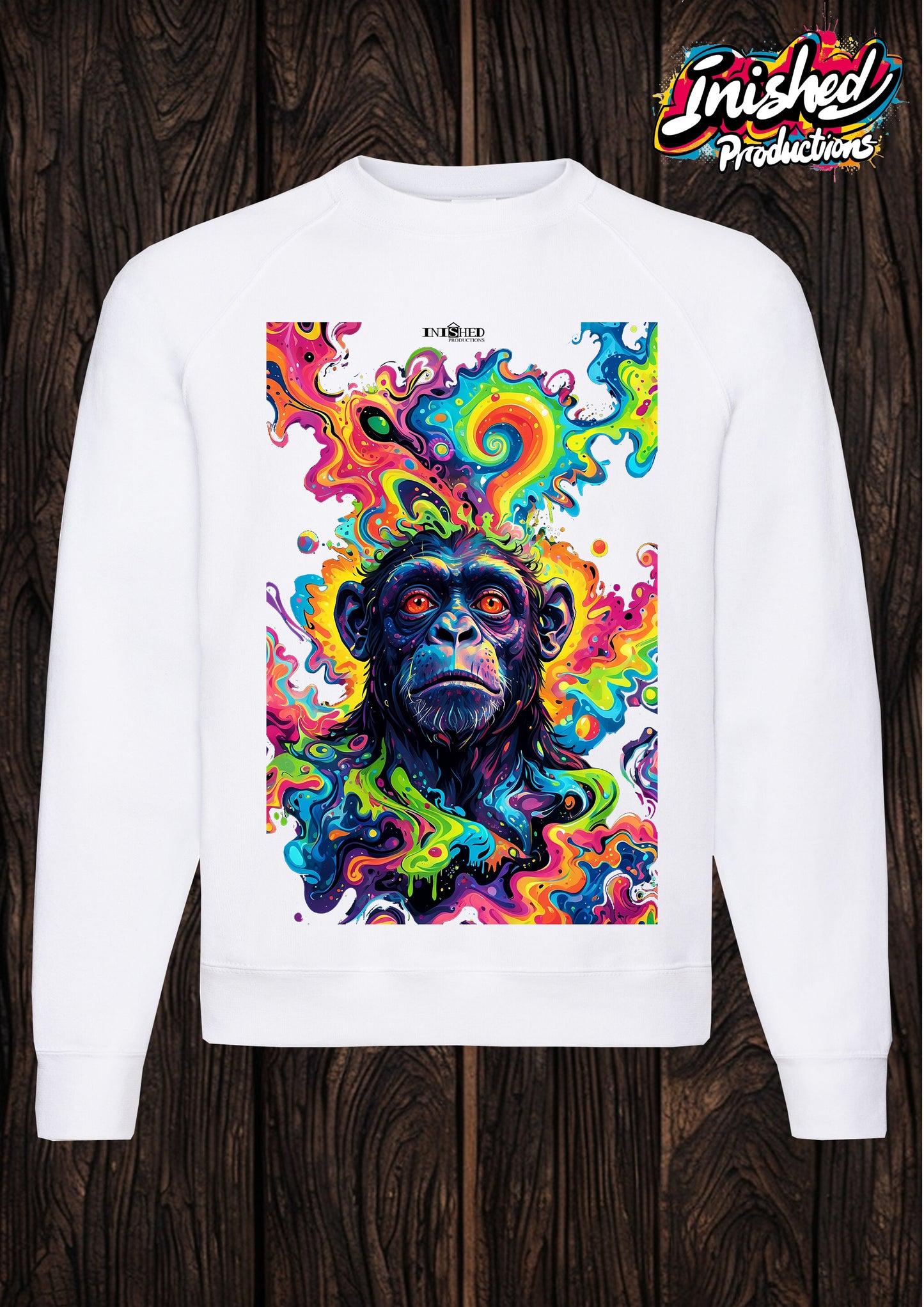 Chimp trip Trainer white unisex Classic Sweatshirt 135