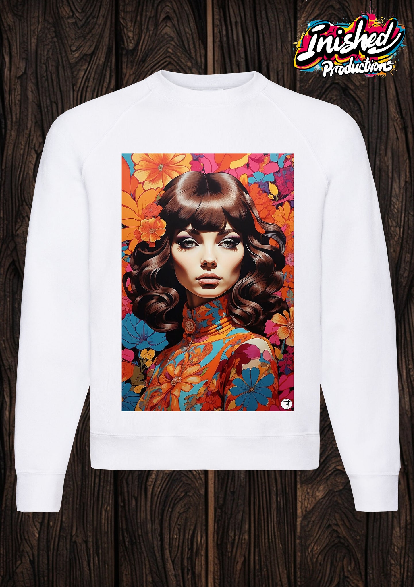 Just Matilda 60s flower girl white unisex Classic Sweatshirt 66