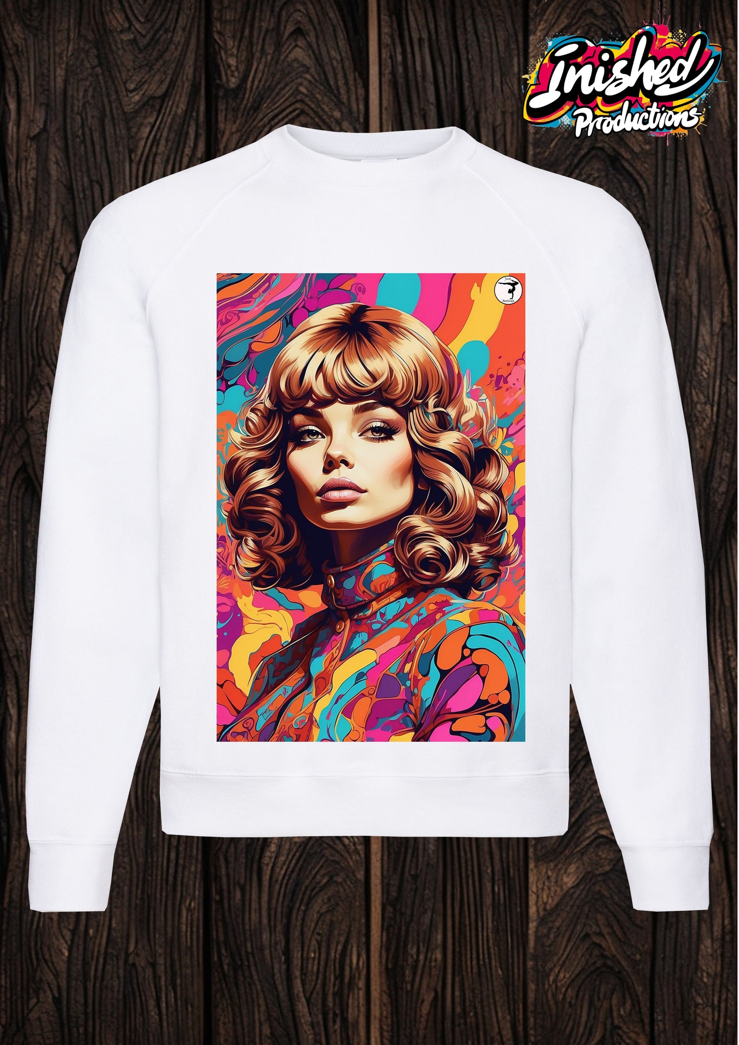 Just Matilda 60s flower girl white unisex Classic Sweatshirt 67