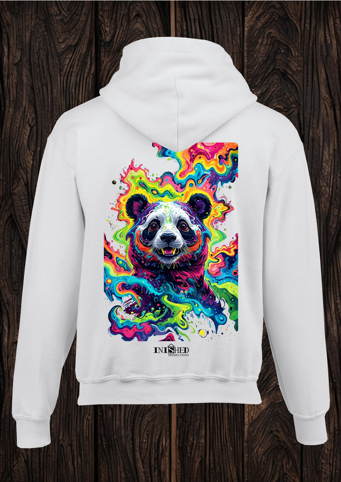 Panda trip unisex white hooded top 138