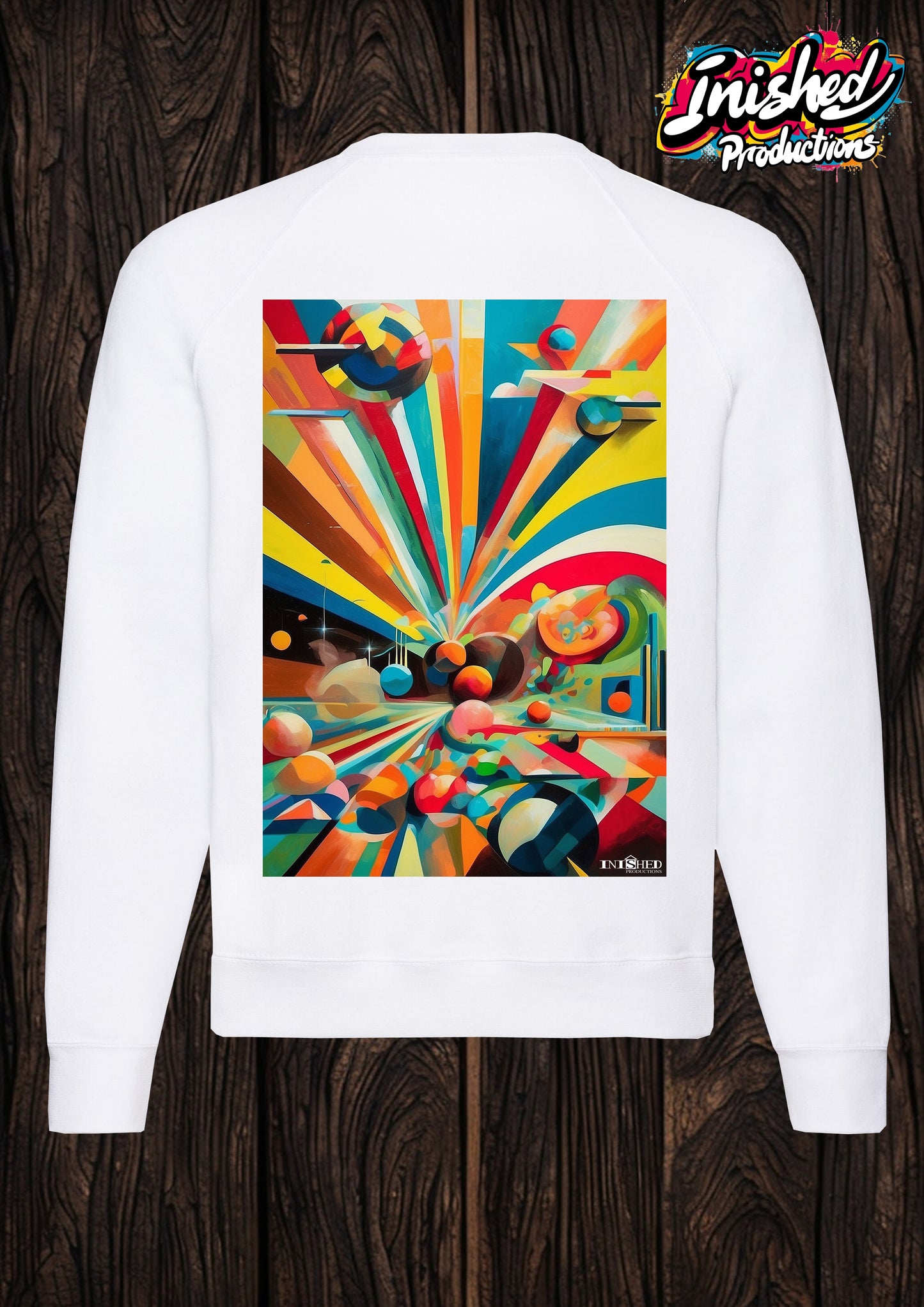 90s retro pattern unisex white Classic Sweatshirt 03