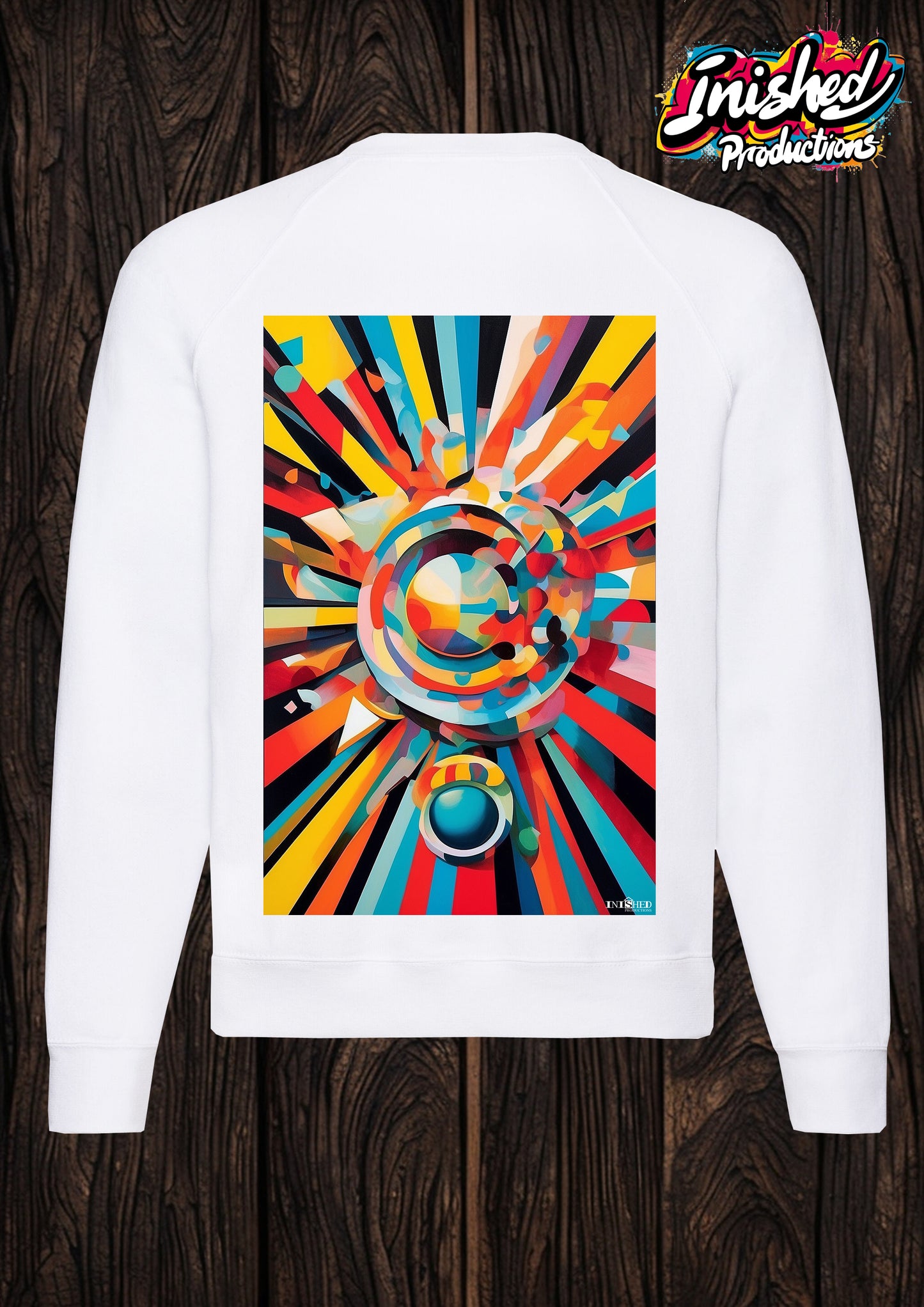90s retro pattern unisex white Classic Sweatshirt 04