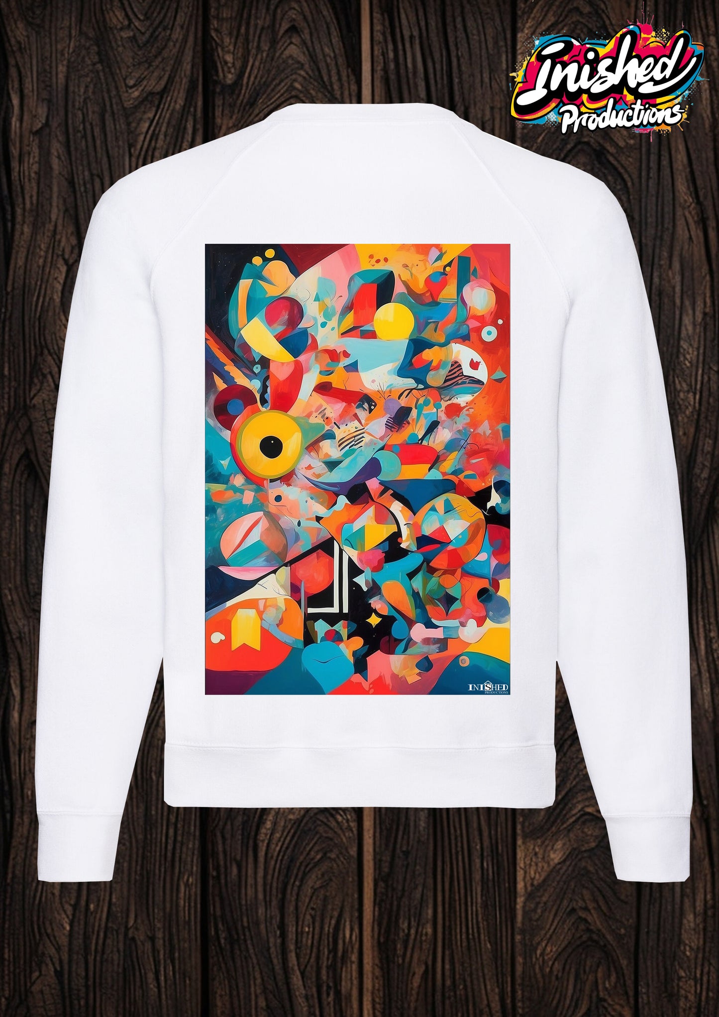90s retro pattern unisex white Classic Sweatshirt 05