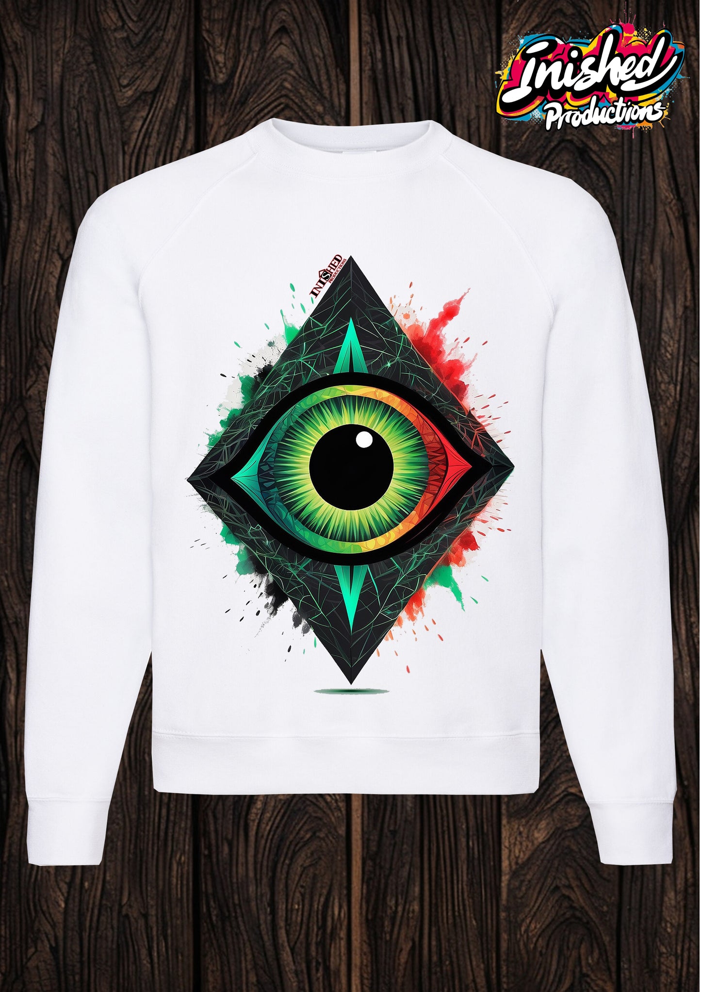 All seeing eye unisex white Classic Sweatshirt 06