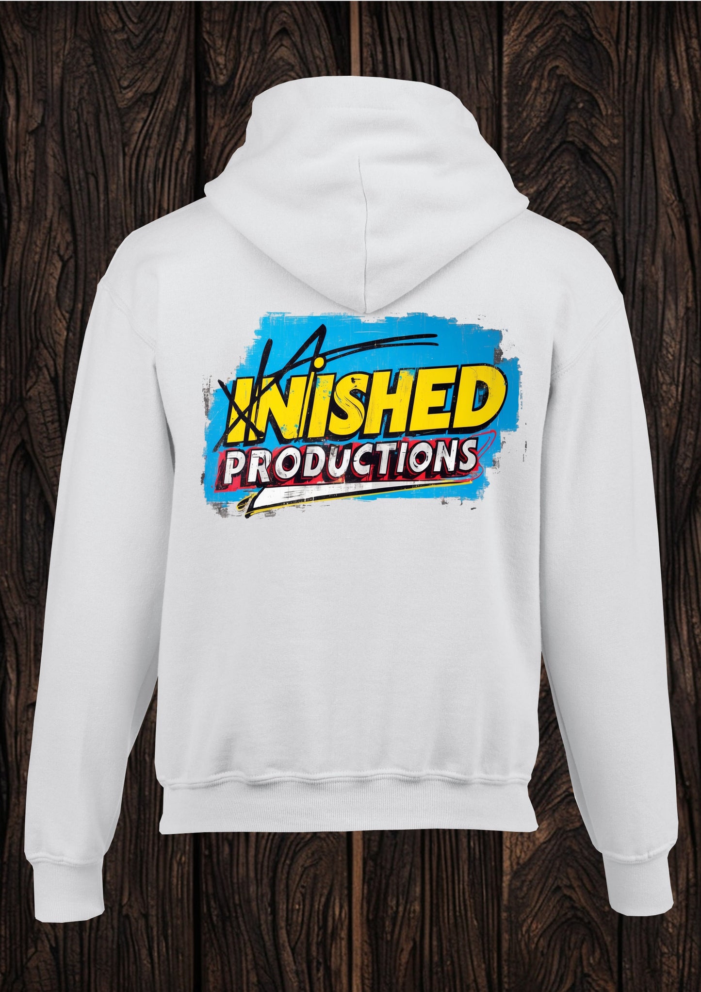alternate logo unisex white hooded top 61