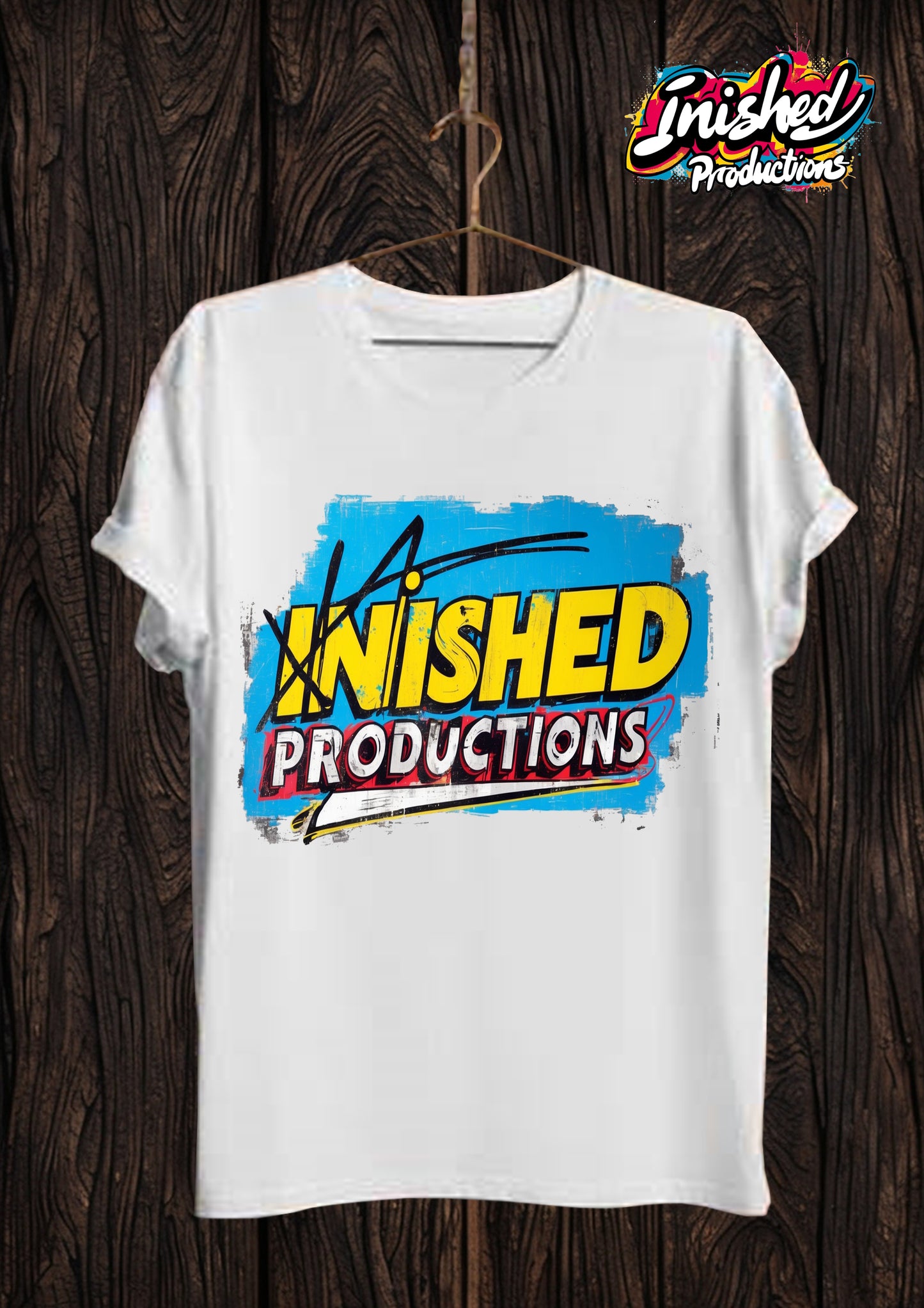 Inished logo white Unisex short sleeve t-shirt 61