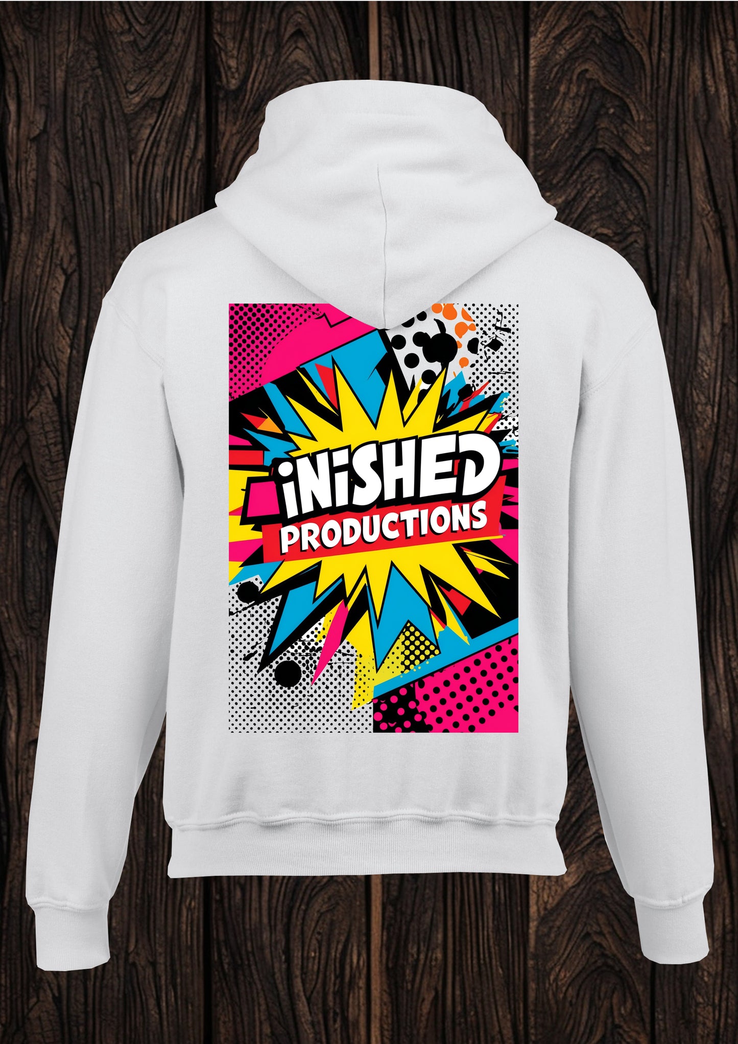 alternate logo unisex white hooded top 62