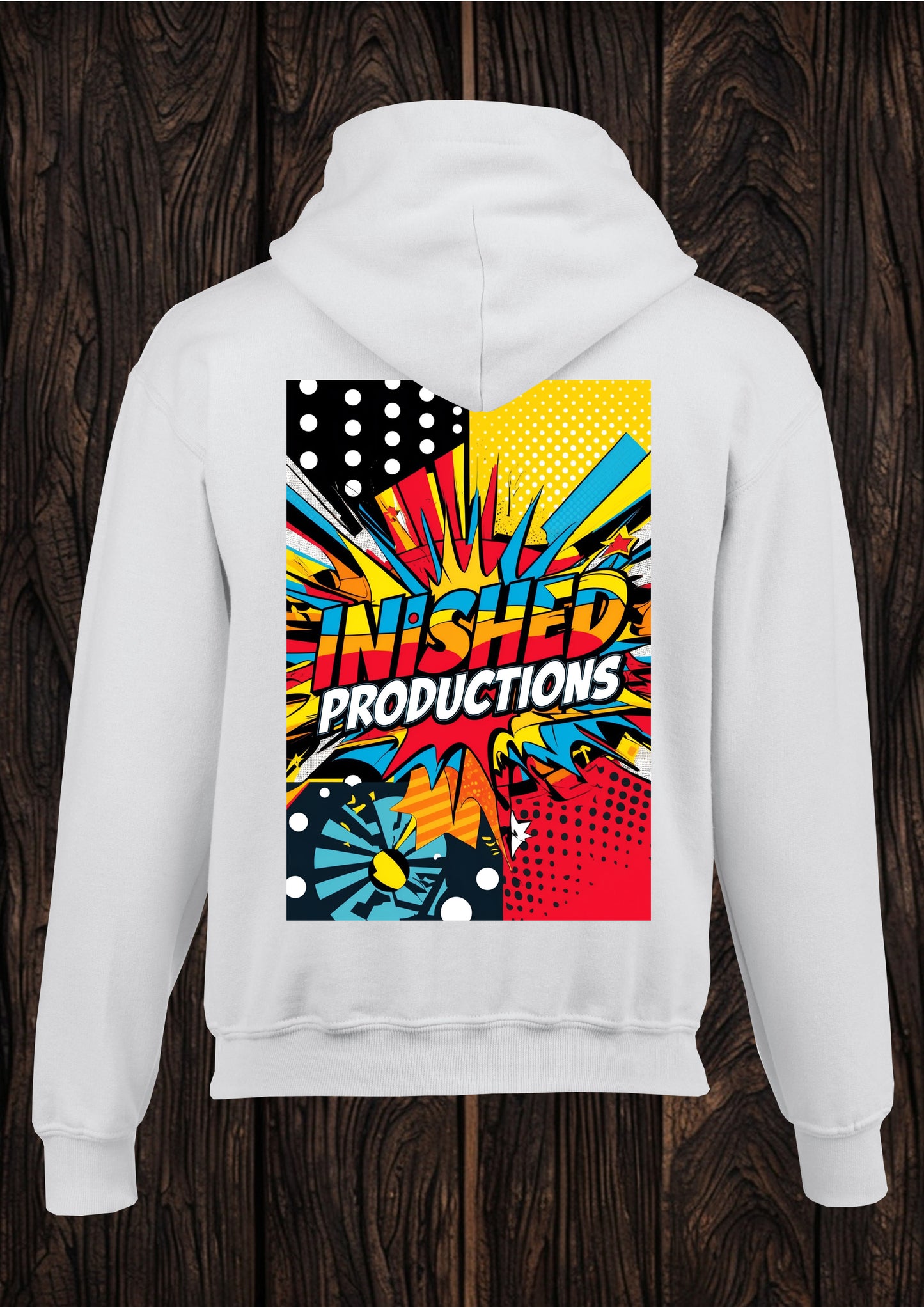 alternate logo unisex white hooded top 63
