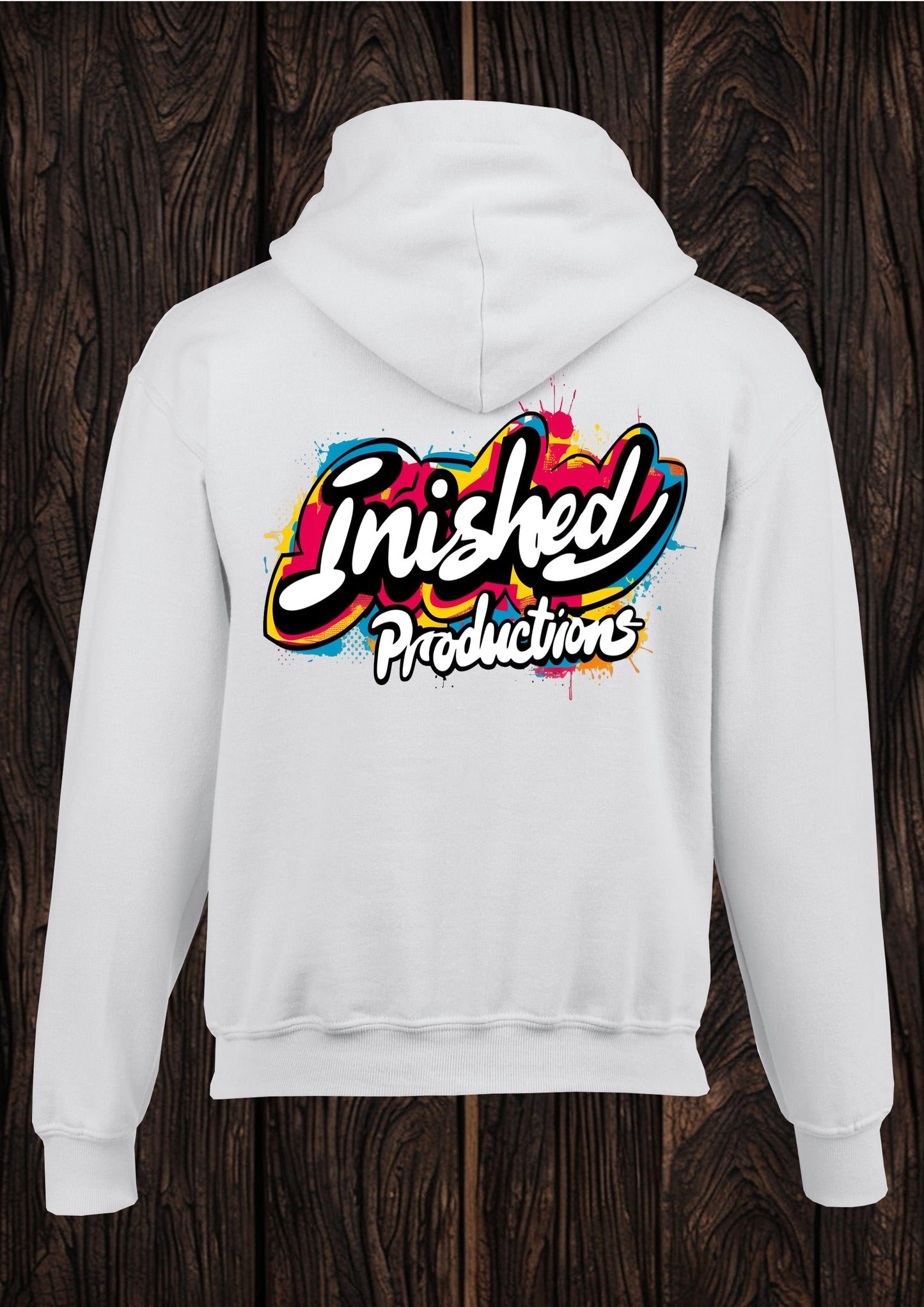 alternate logo unisex white hooded top 64