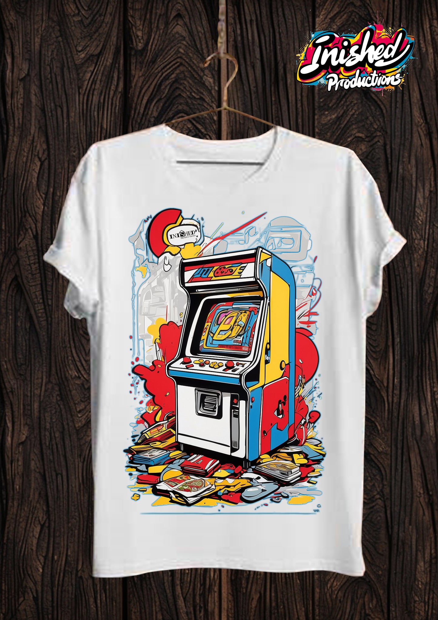Arcade white Unisex short sleeve t-shirt 41