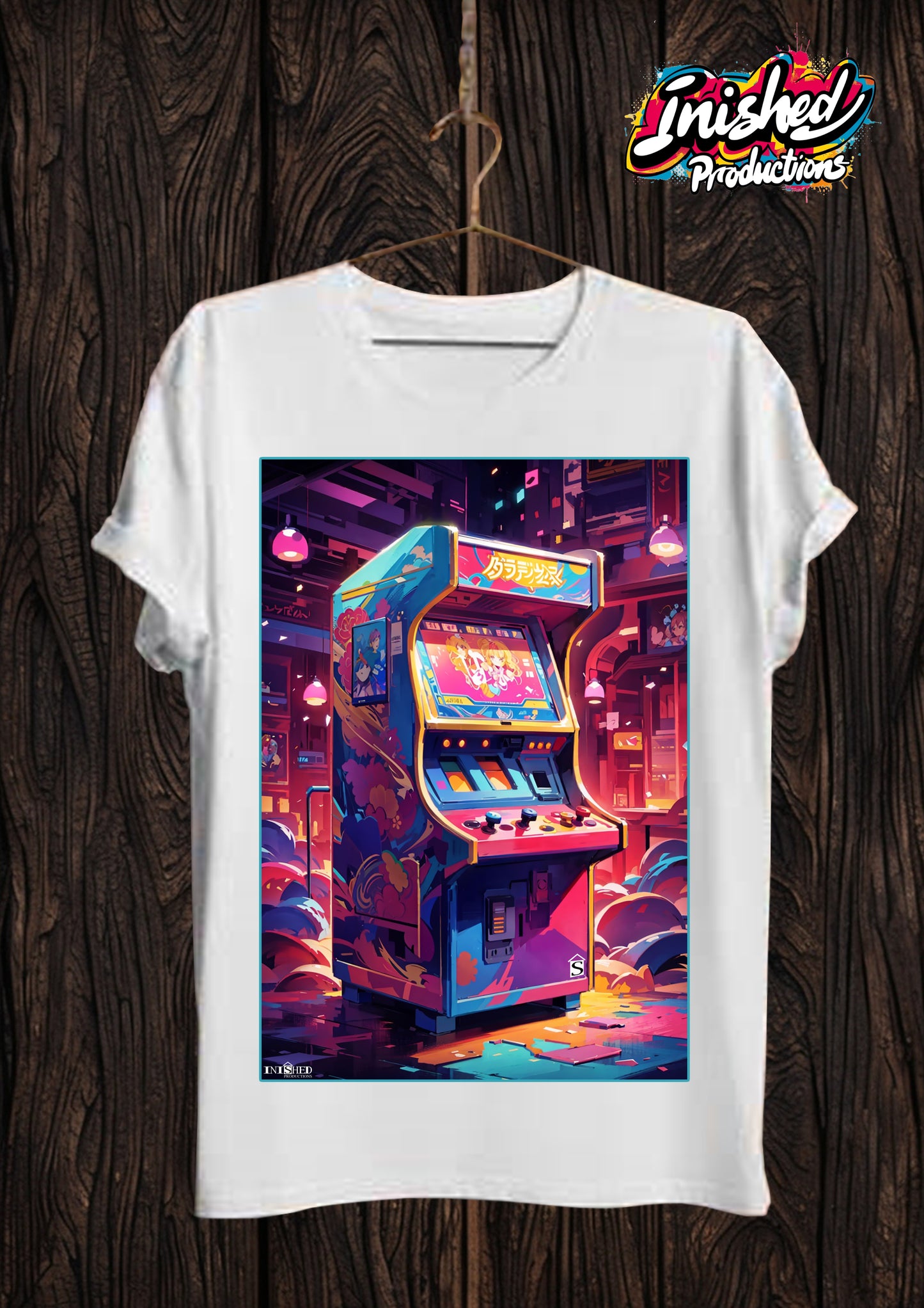 Arcade retro white Unisex short sleeve t-shirt 8
