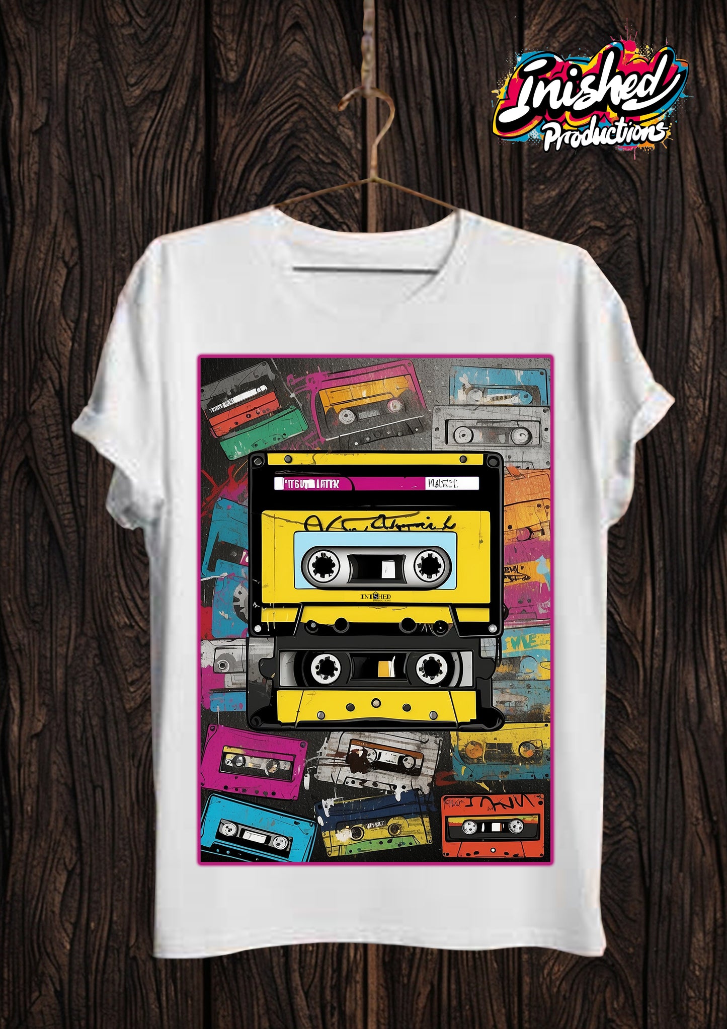 Cassette white Unisex short sleeve t-shirt 42