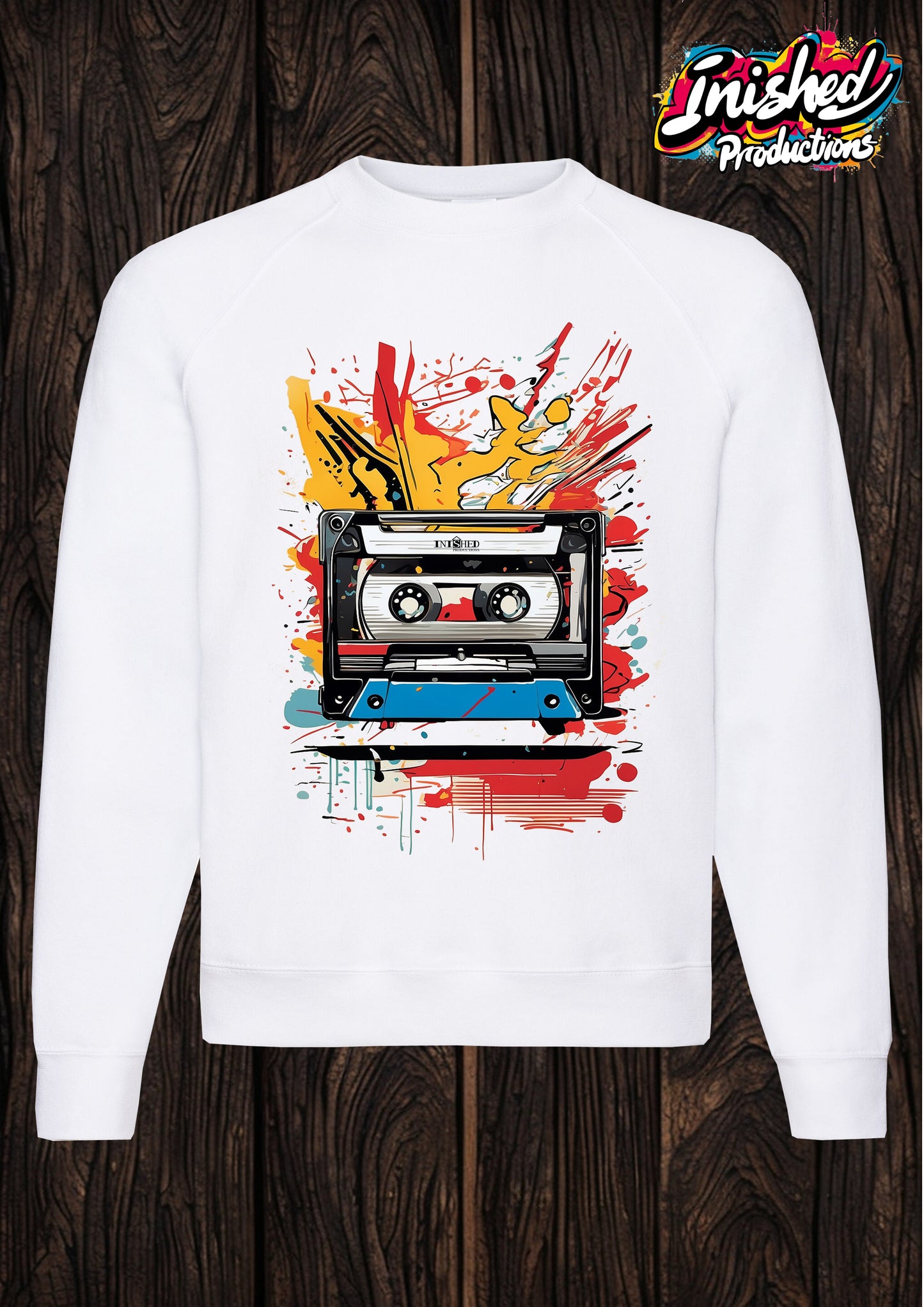 Lichtenstein Cassette white unisex Classic Sweatshirt 121