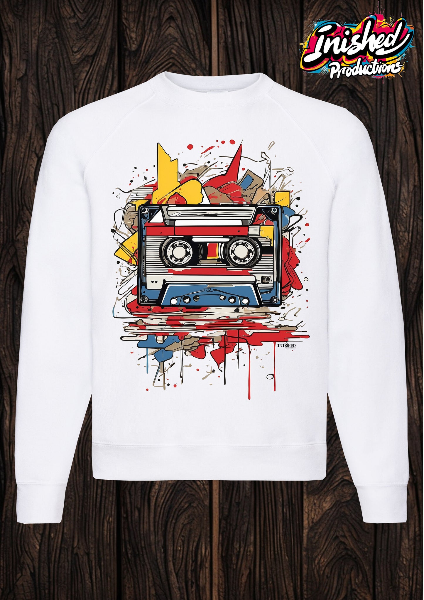 Lichtenstein Cassette white unisex Classic Sweatshirt 122