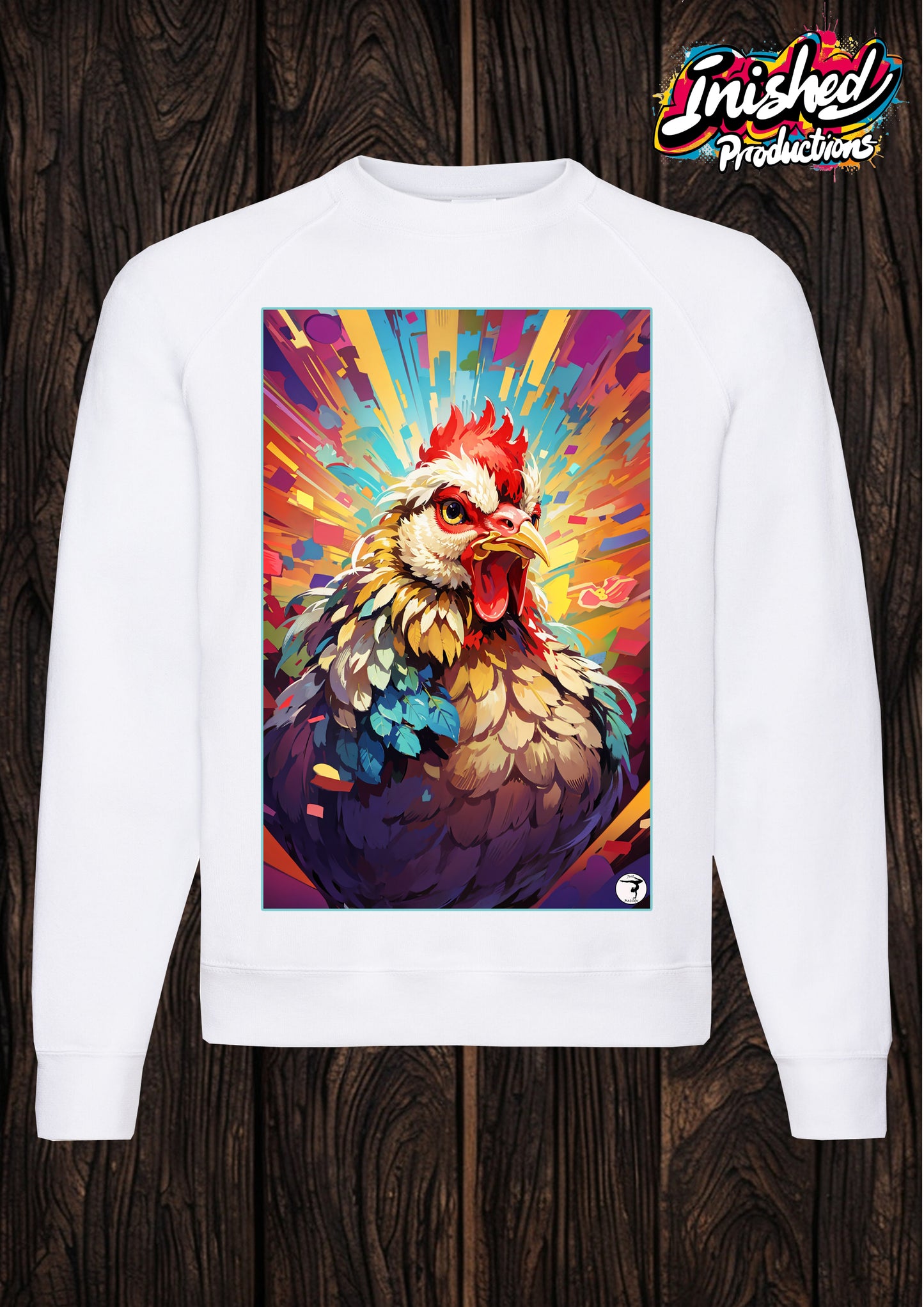 Just Matilda Just chicken unisex white kids sweatshirt 69