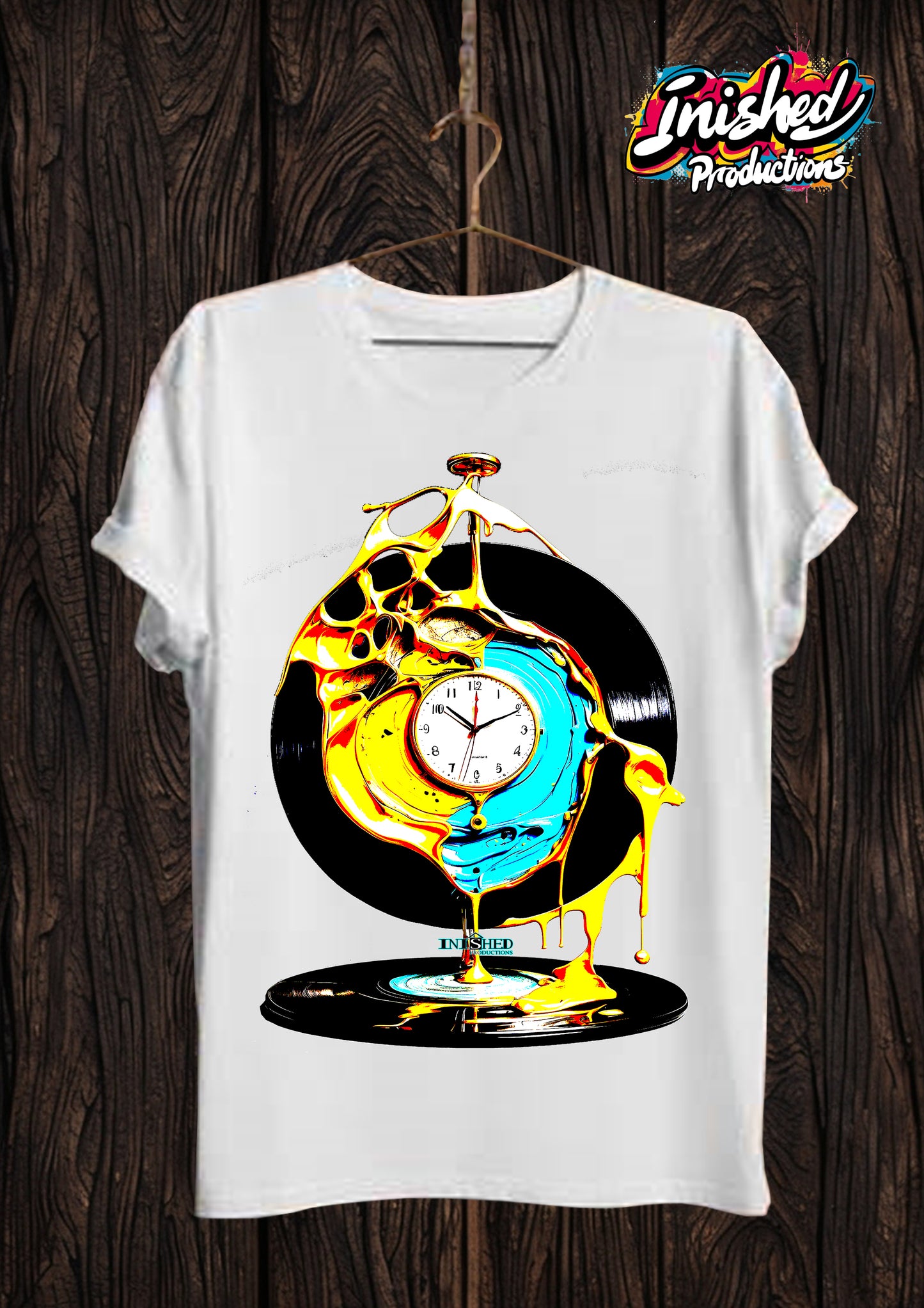 Dali Record clock white Unisex short sleeve t-shirt 24