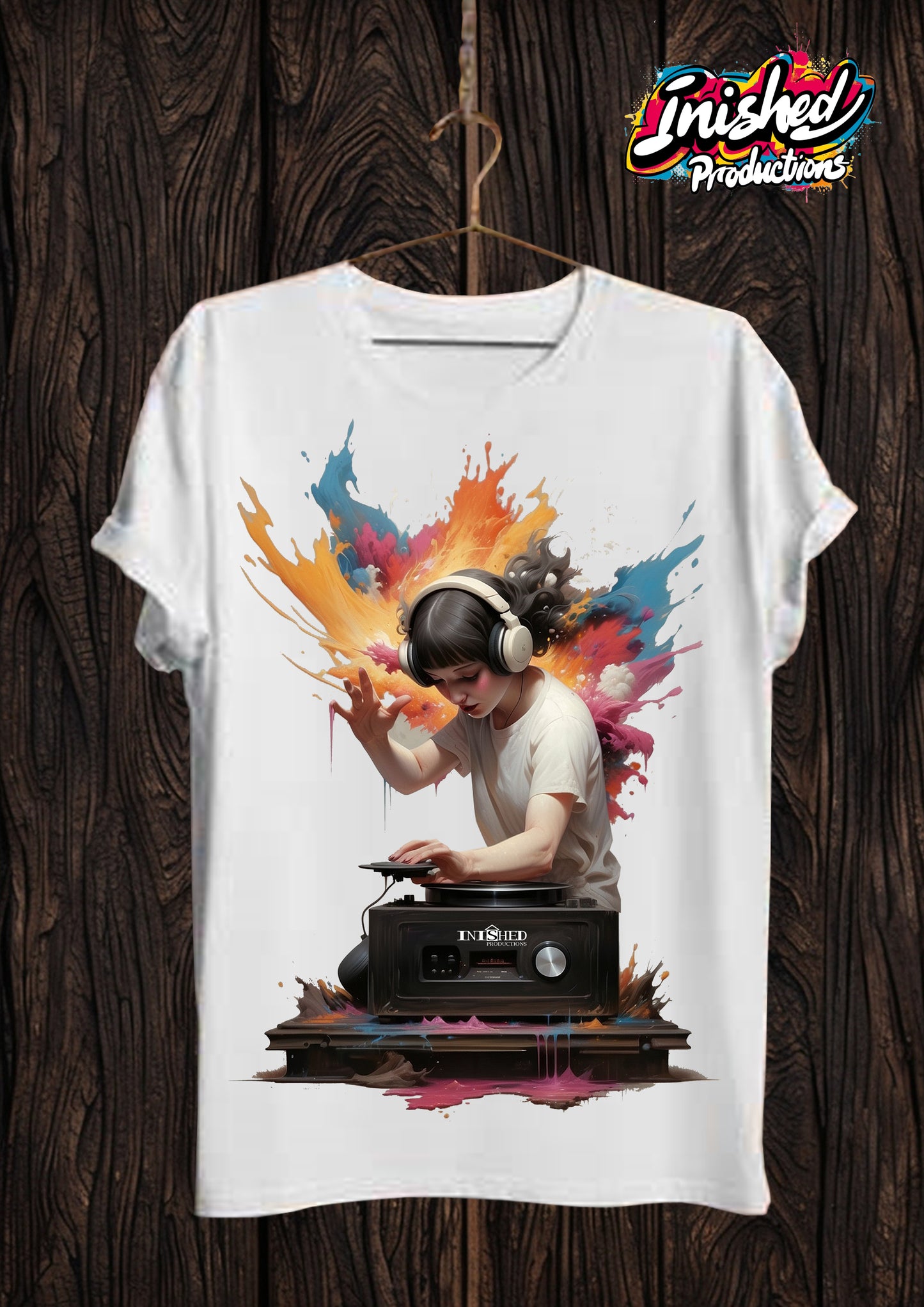 Dark arts DJ white Unisex short sleeve t-shirt 17