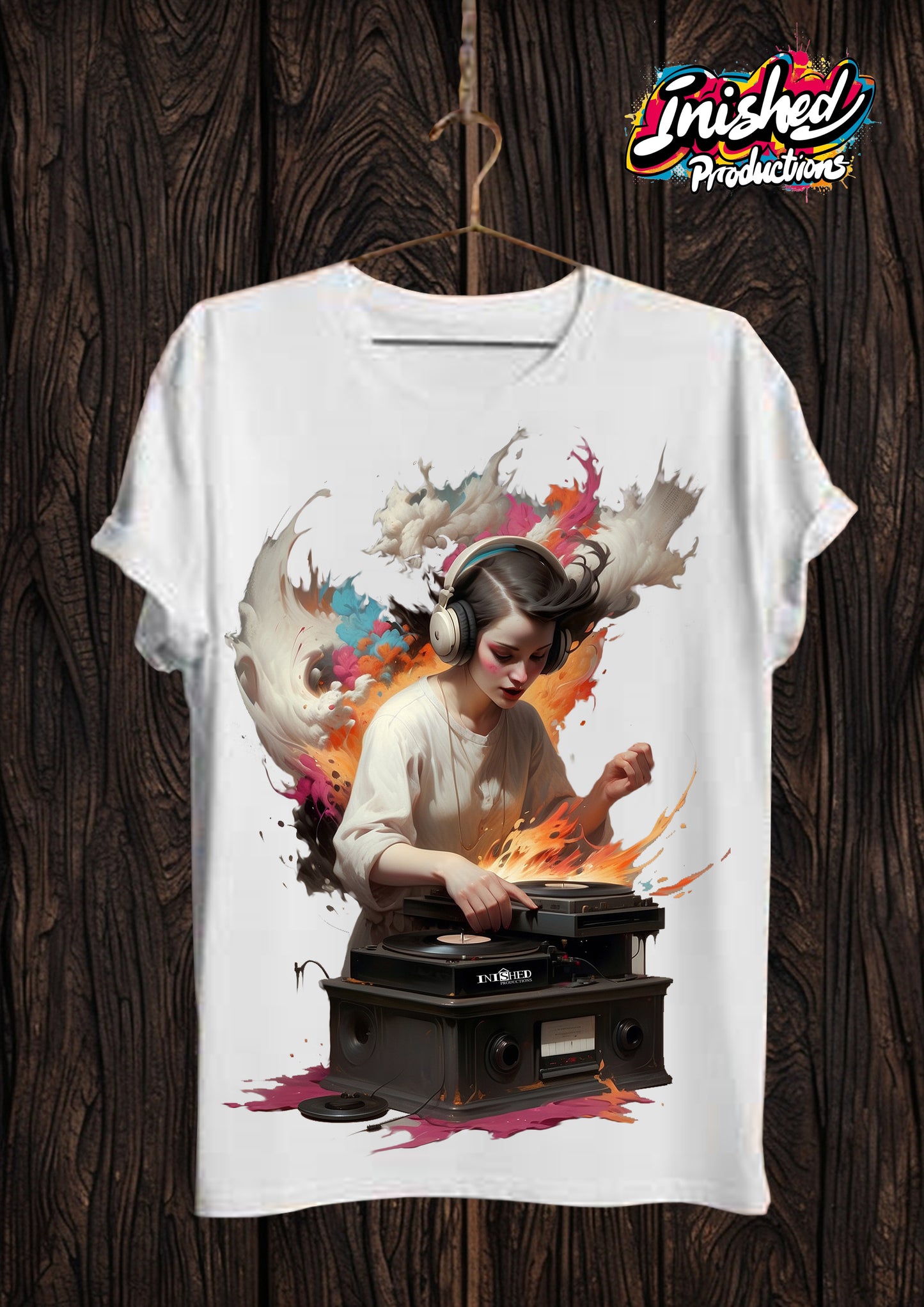 Dark arts DJ white Unisex short sleeve t-shirt 18