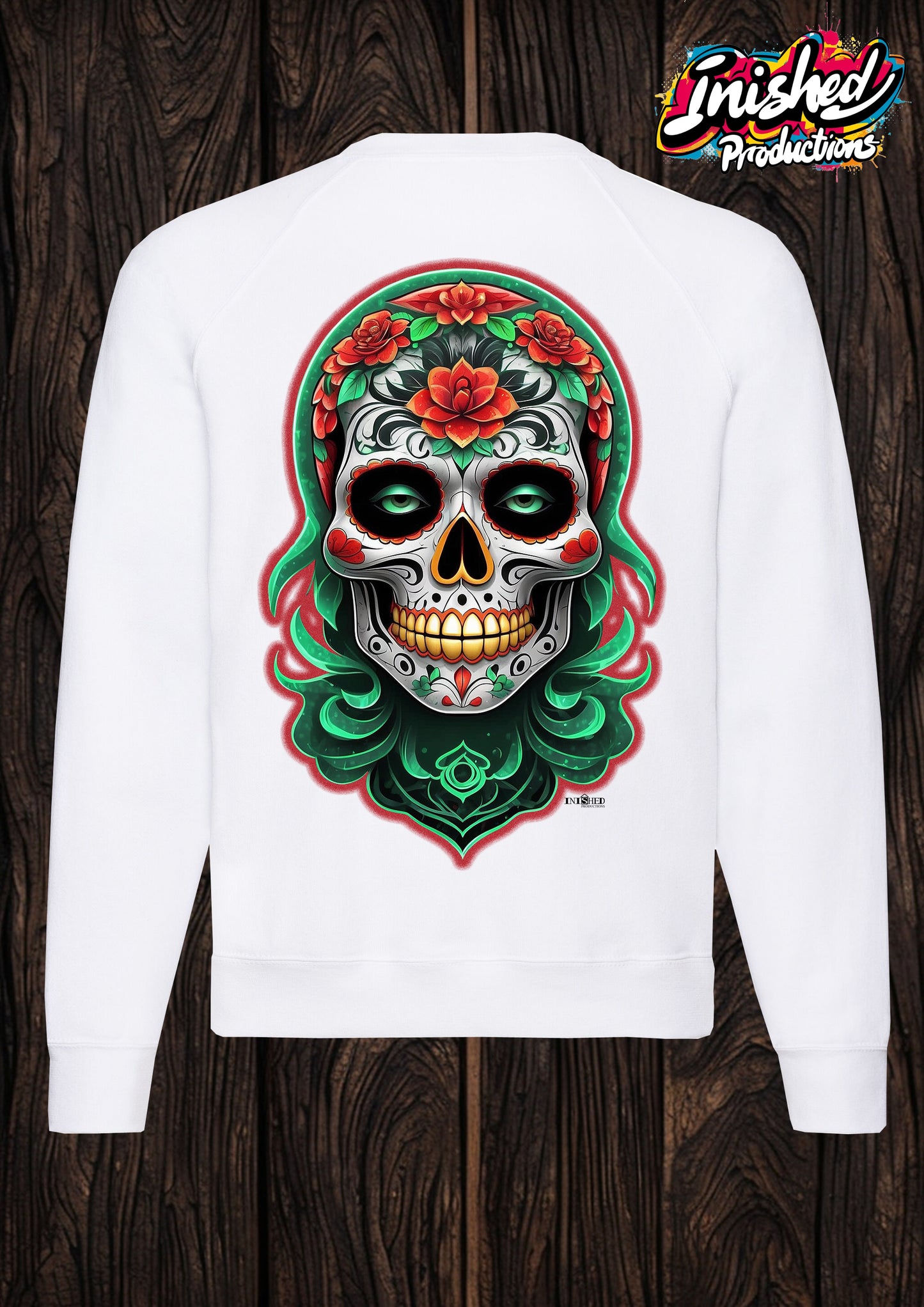 Day of the dead graffiti unisex white Classic Sweatshirt 19