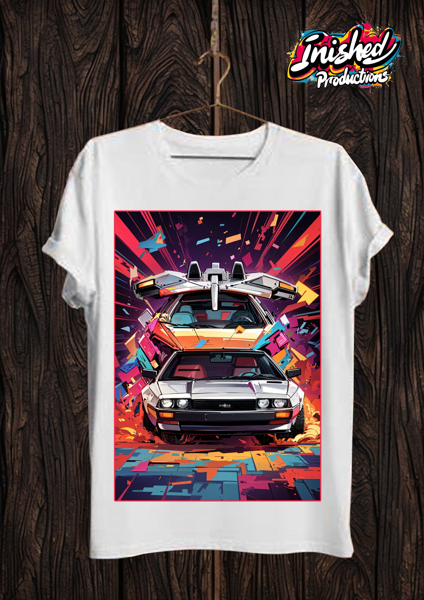 DeLorean time shift white Unisex short sleeve t-shirt 20