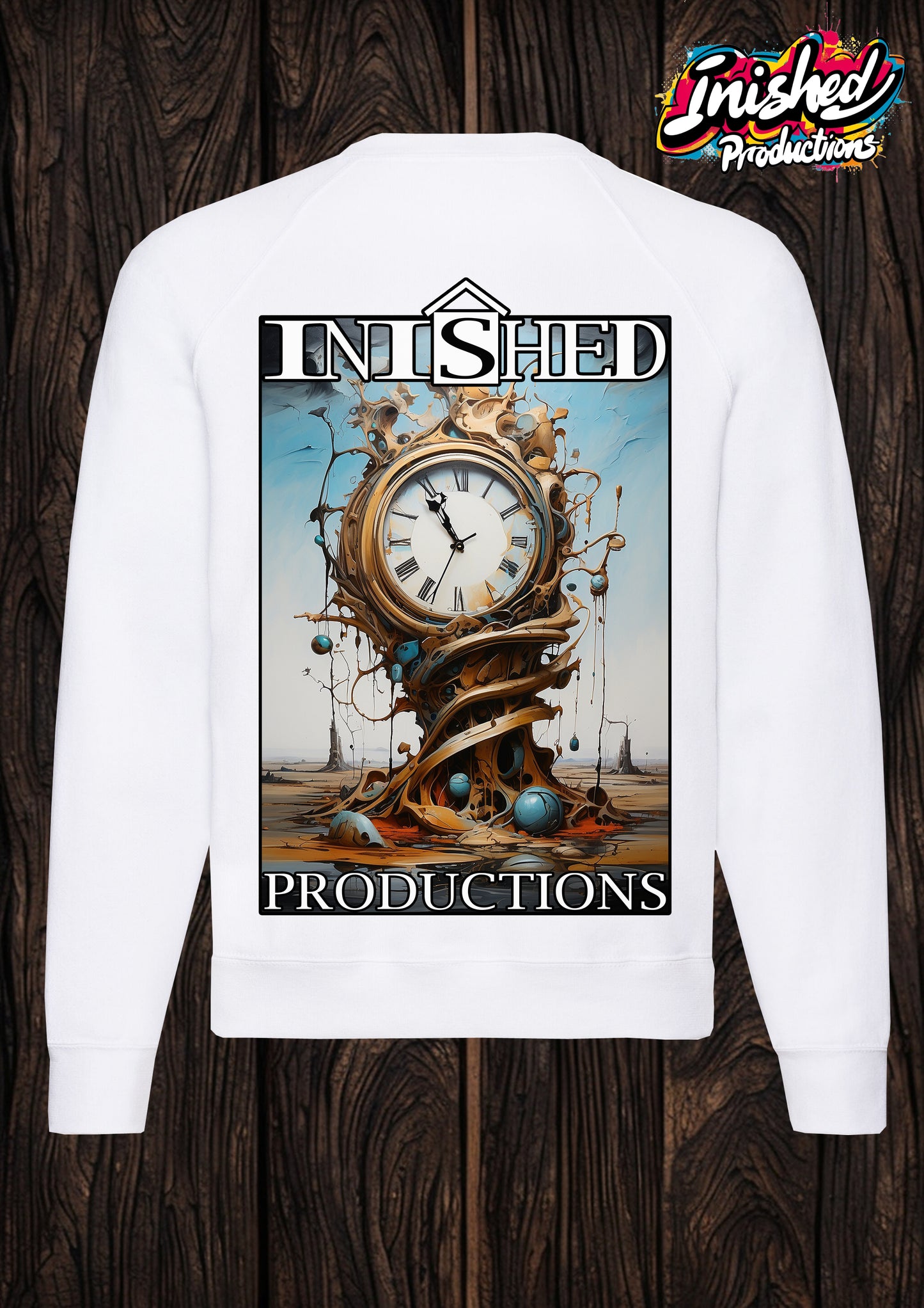 Dali apocalyptic clock unisex white Classic Sweatshirt 28