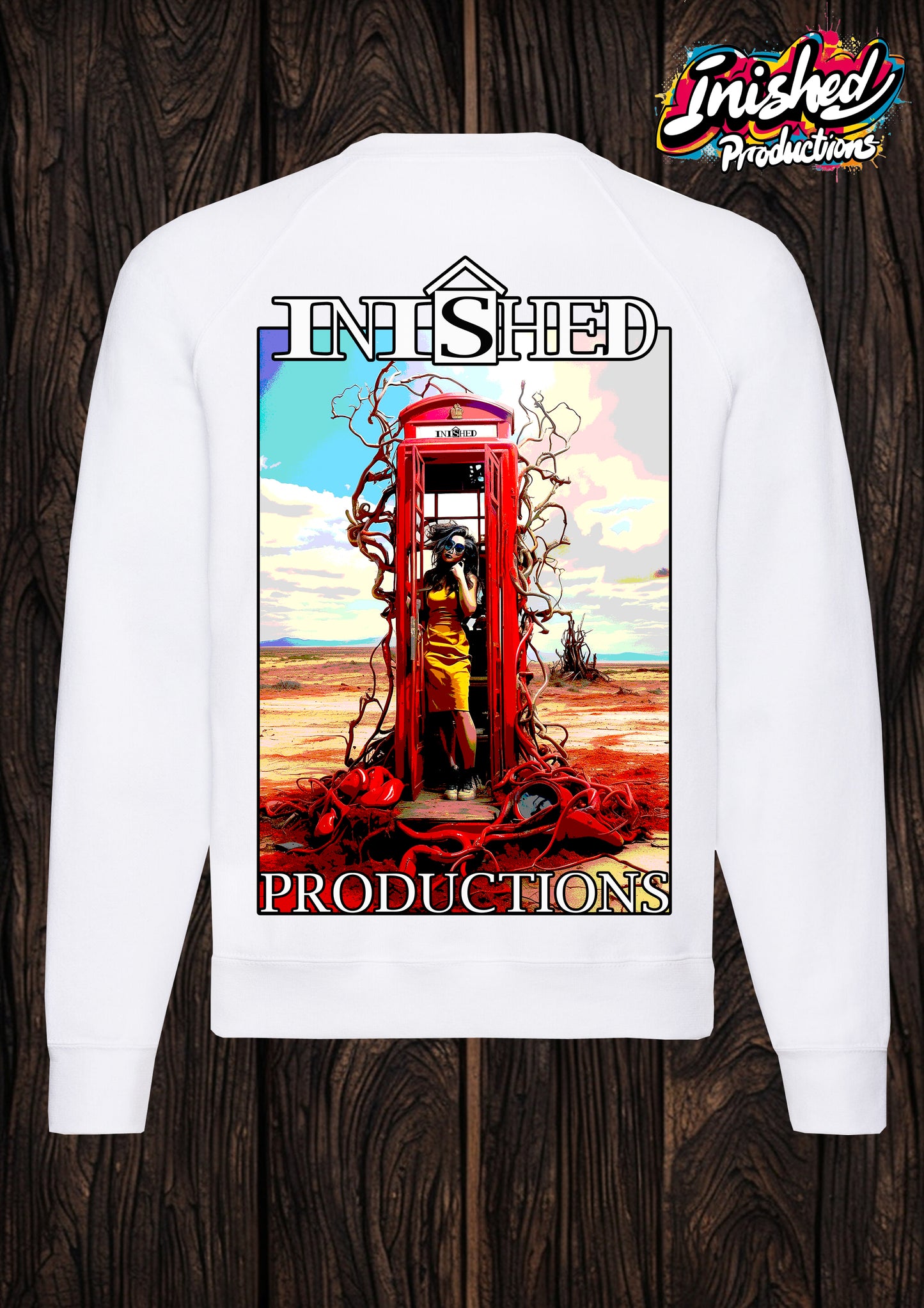 Dali help me unisex white Classic Sweatshirt 31