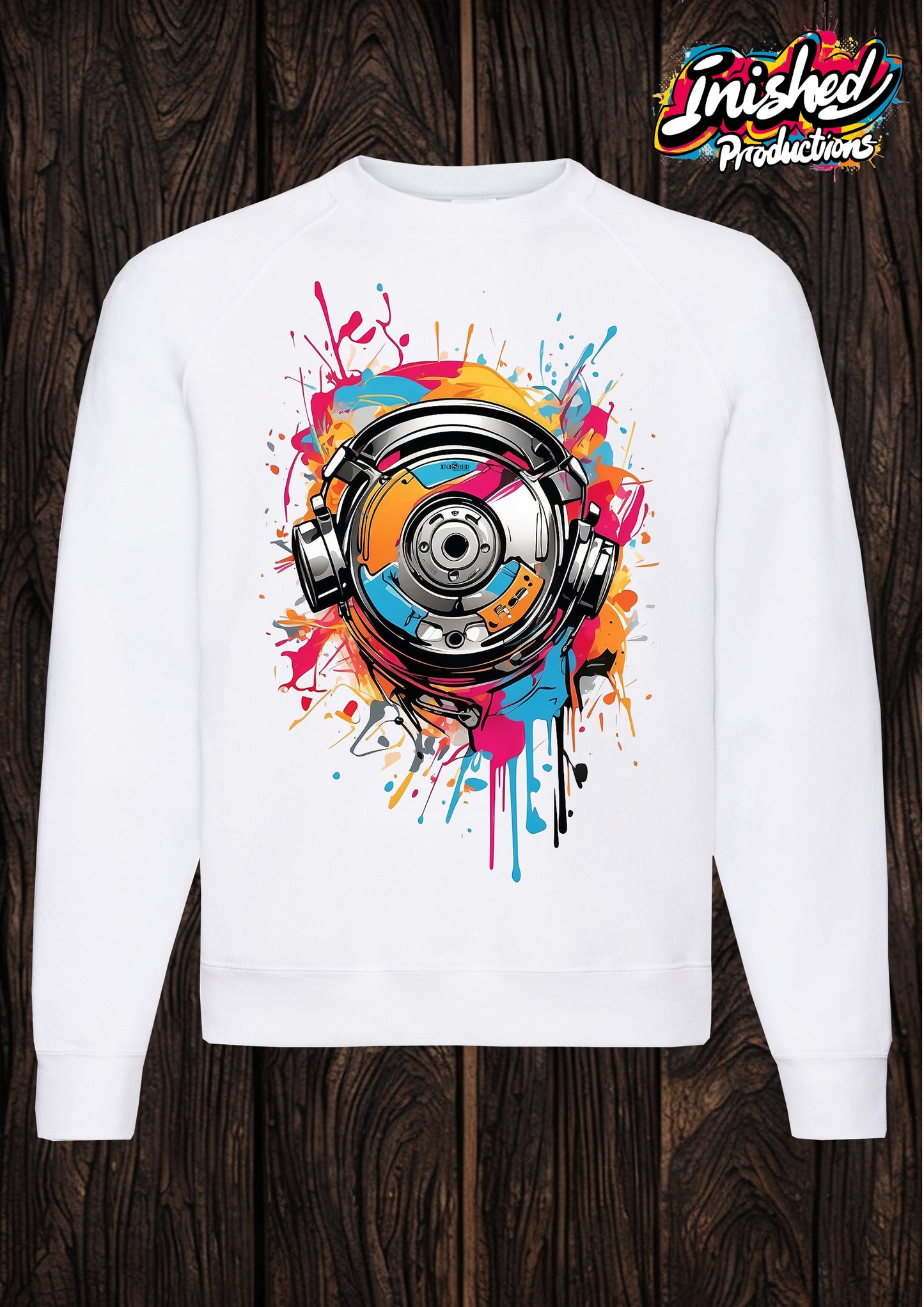 Discman graffiti white unisex Classic Sweatshirt 47