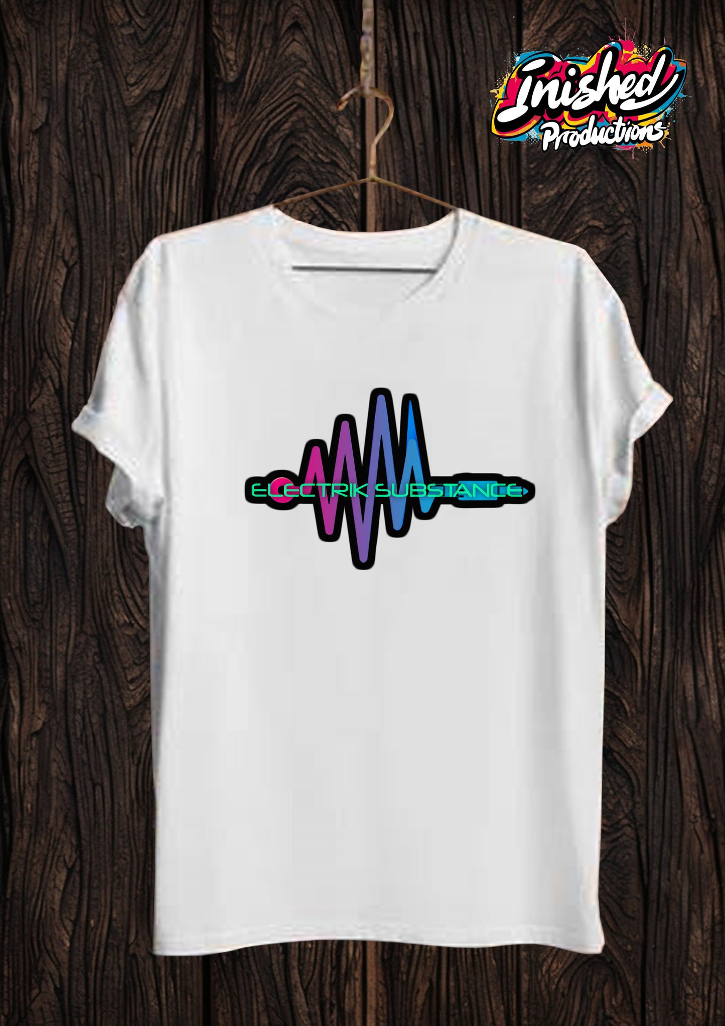 Electrik Substance Style 11 Unisex white short sleeve t-shirt