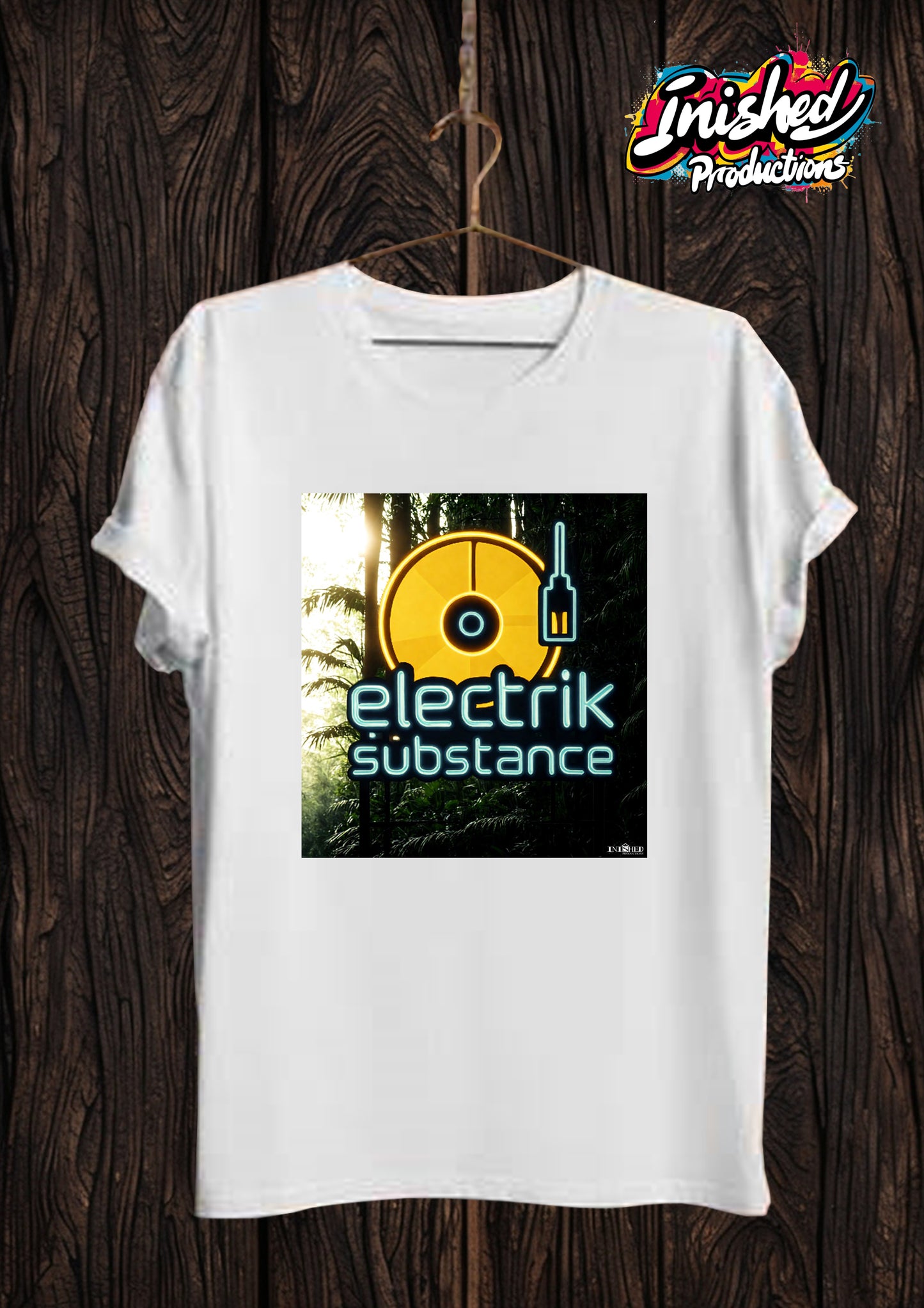 Electrik Substance Style 14 Unisex white short sleeve t-shirt