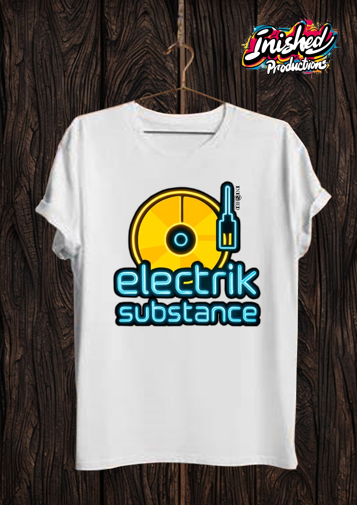 Electrik Substance Style 1 Unisex white short sleeve t-shirt