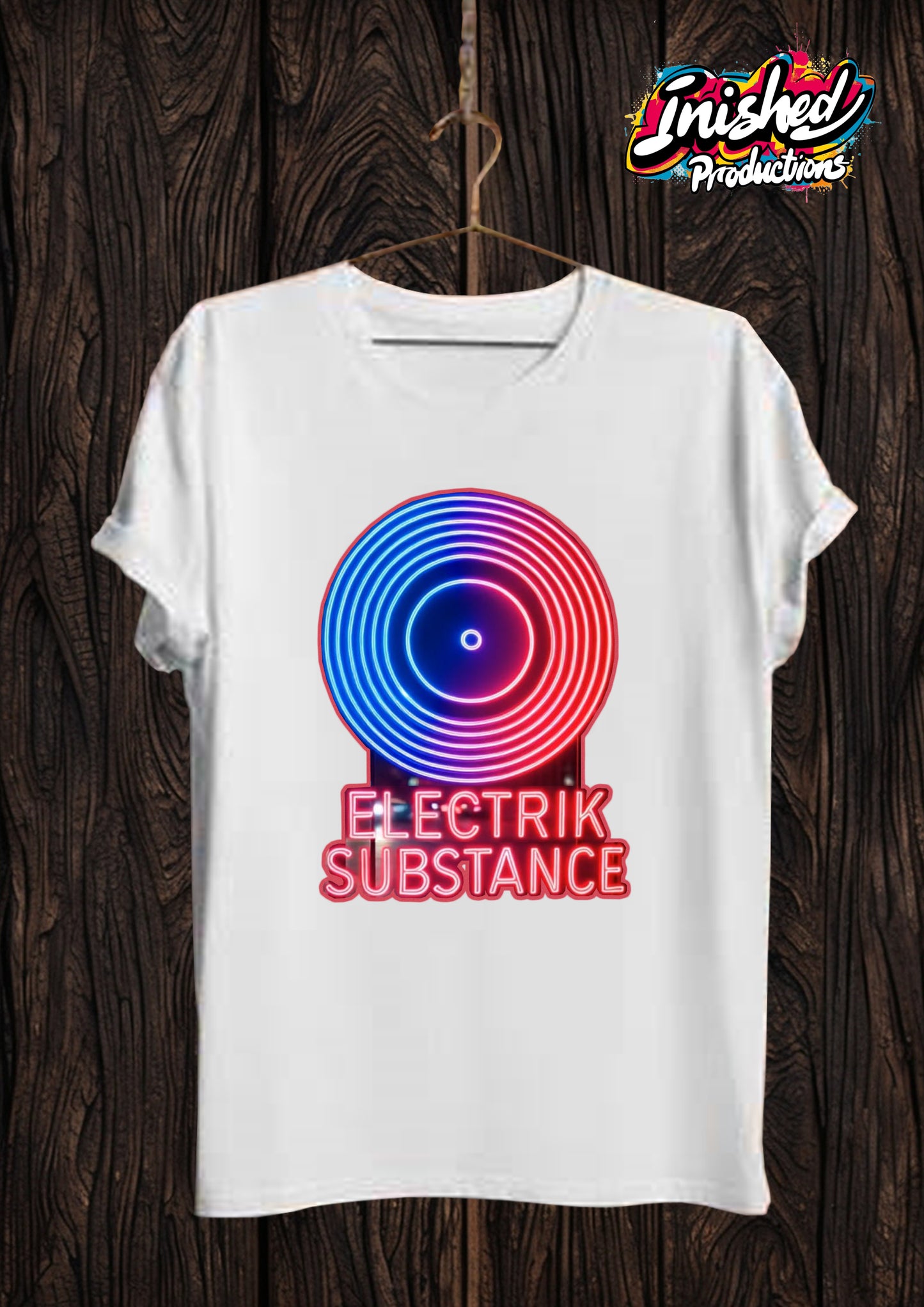 Electrik Substance Style 2 Unisex white short sleeve t-shirt