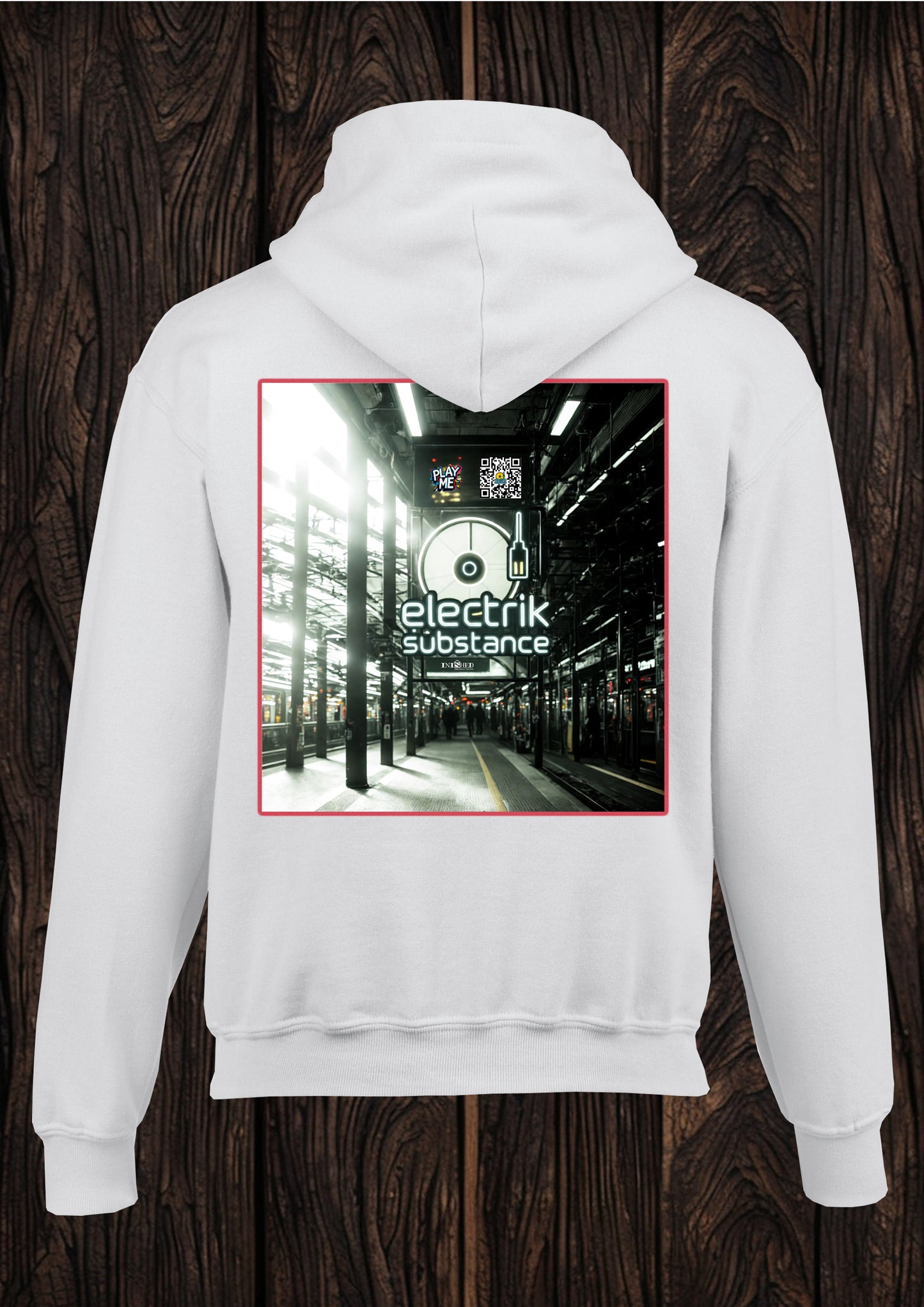 Electrik Substance Style 6 Interactive unisex white hooded top
