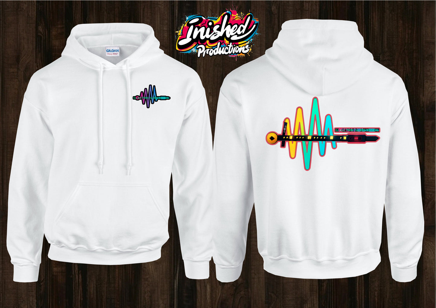 Electrik Substance Style 3 unisex white hooded top