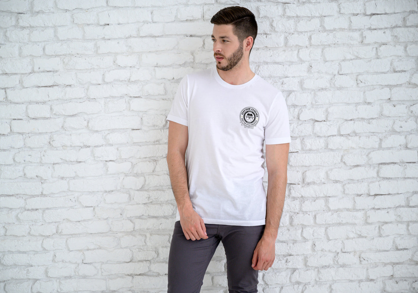 Electrik Custard Style 5 Interactive Unisex white short sleeve T-Shirt