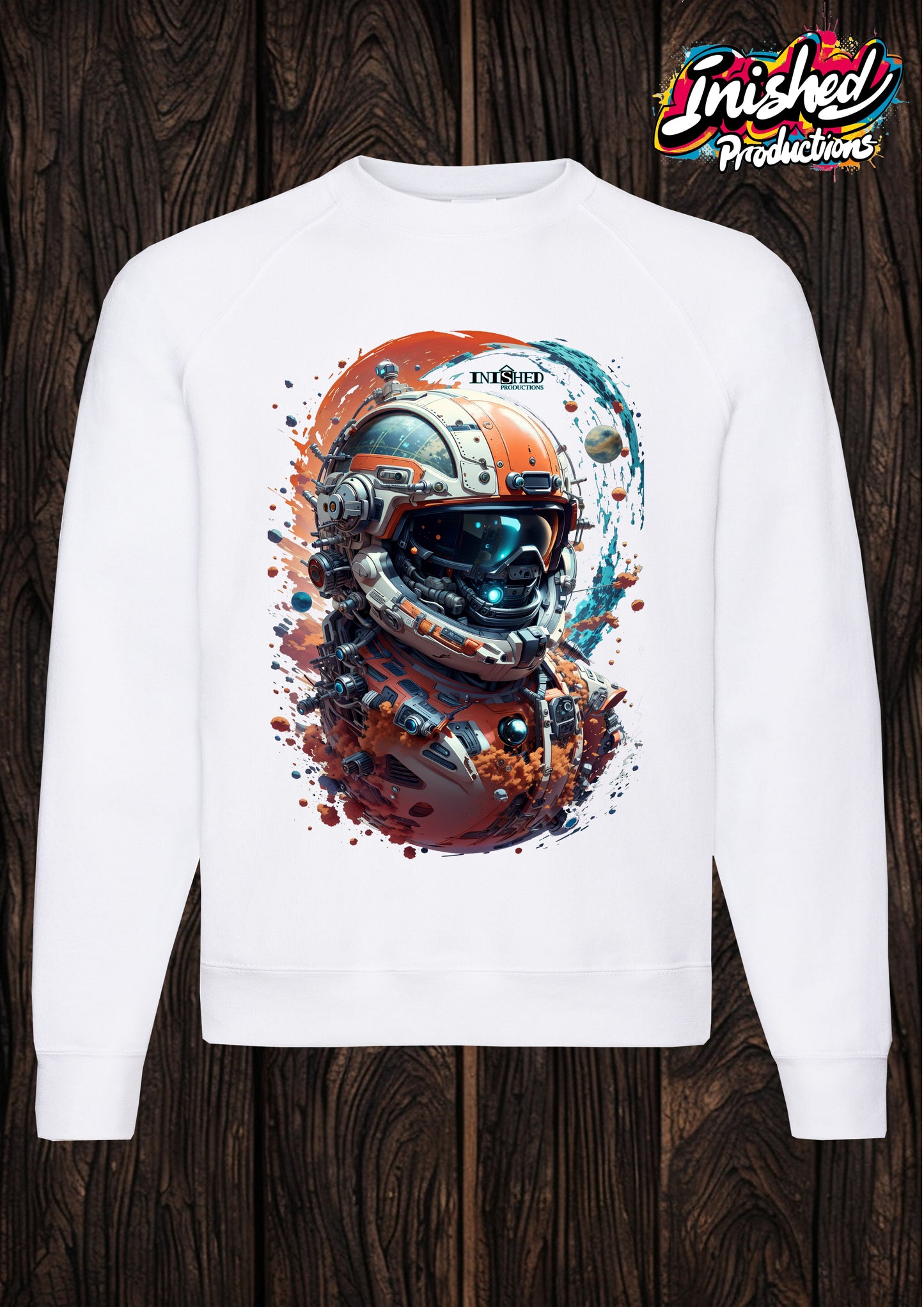 Future bike helmet white unisex Classic Sweatshirt 36