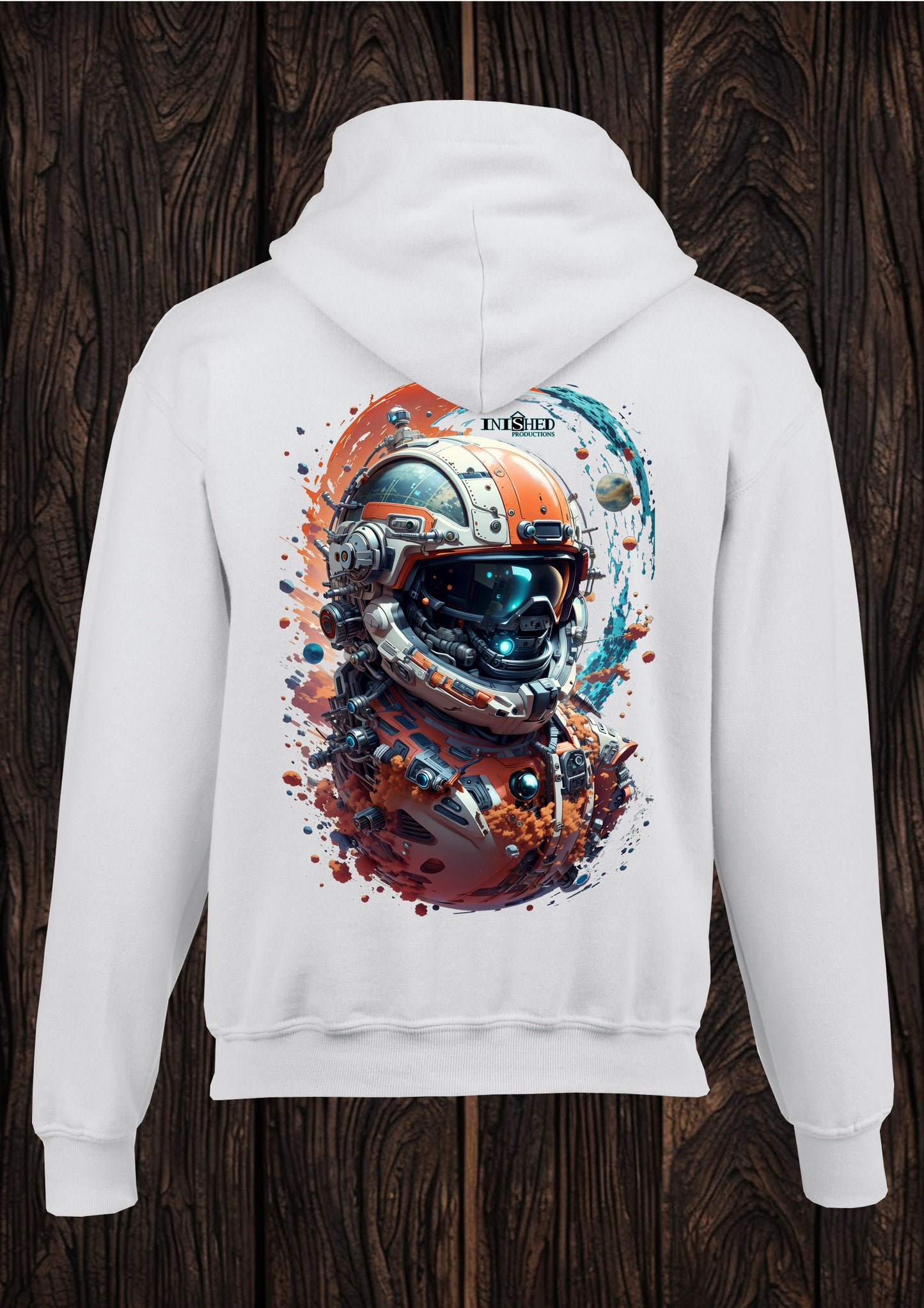 Future helmet unisex white hooded top 36