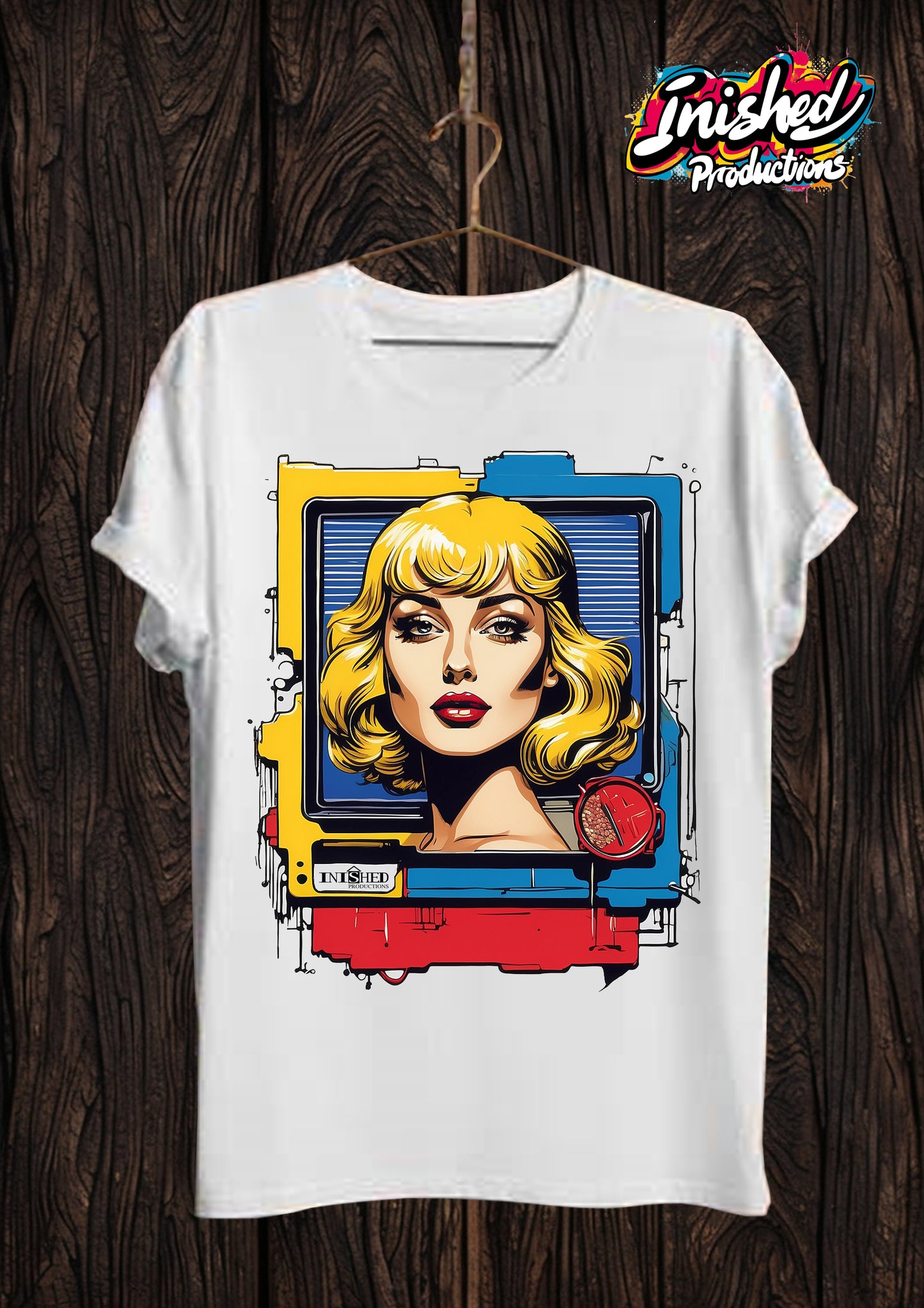Lichtenstein Girl TV Unisex short sleeve t-shirt 123
