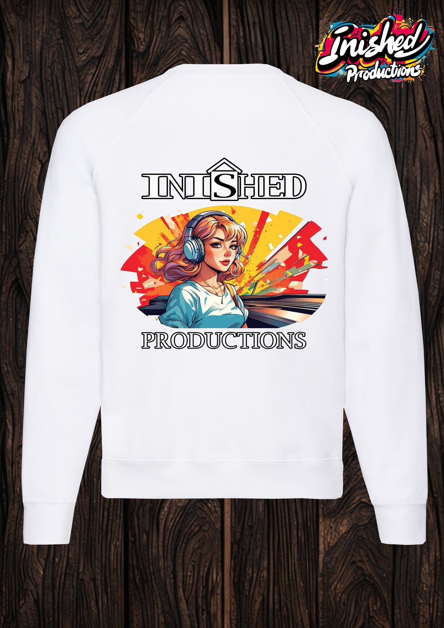 Club night white unisex Classic Sweatshirt 58