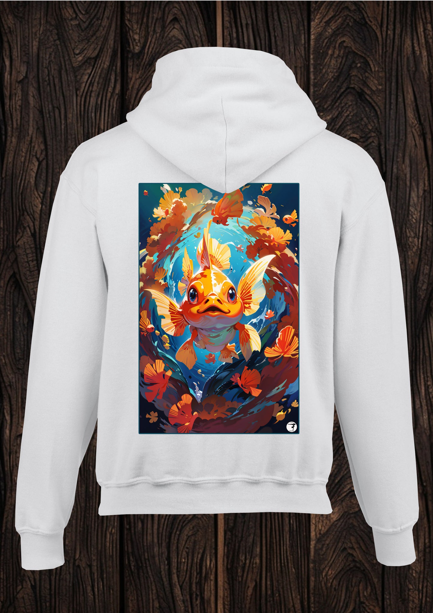 Just Matilda Just gold unisex white kids Hooded top 74