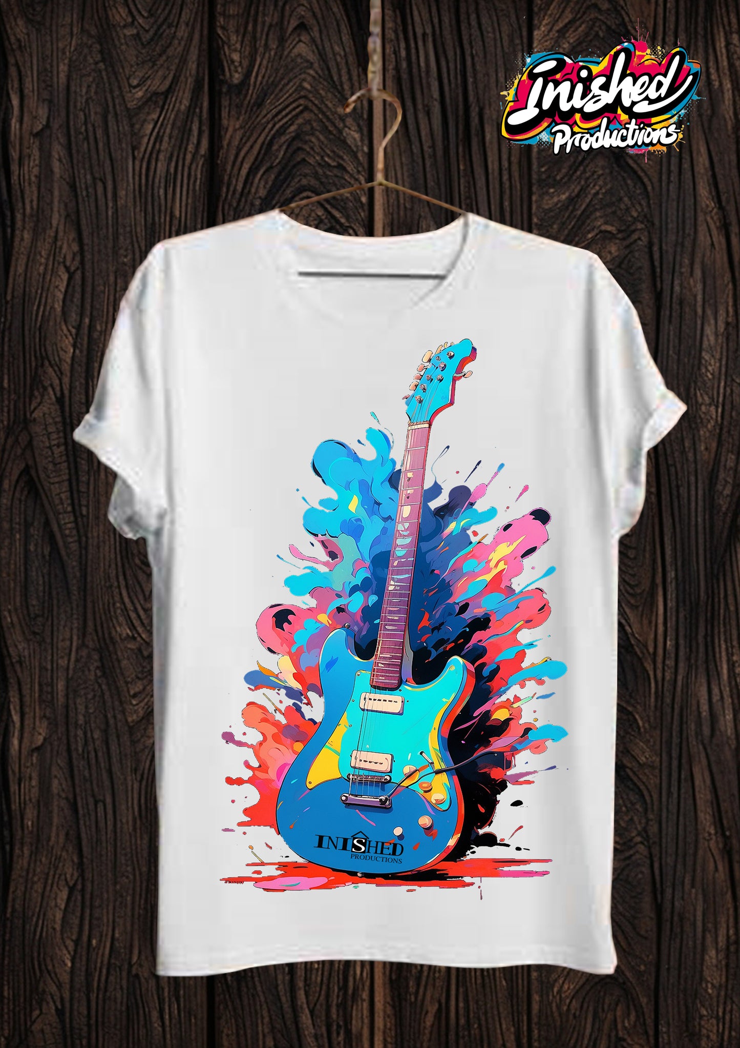 Warhol guitar Unisex white short sleeve t-shirt 144