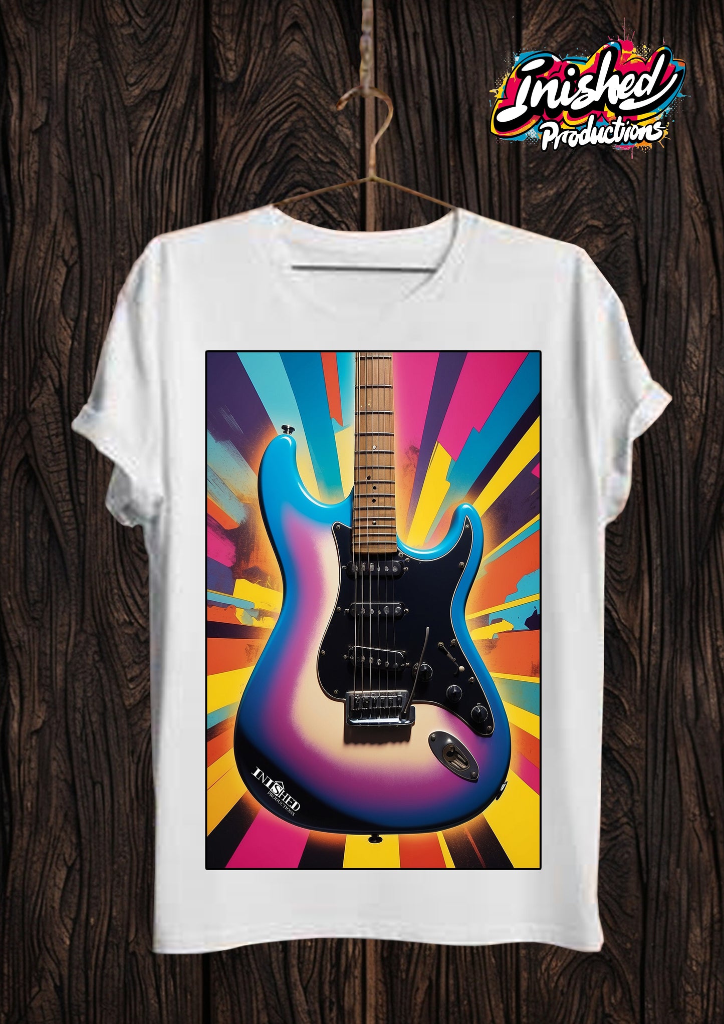 Warhol guitar Unisex white short sleeve t-shirt 146