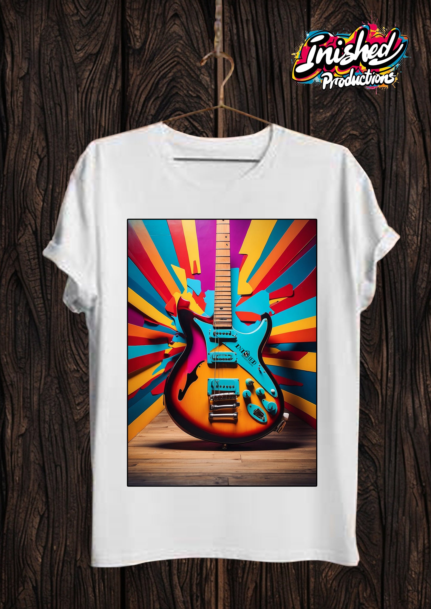 Warhol guitar Unisex white short sleeve t-shirt 148