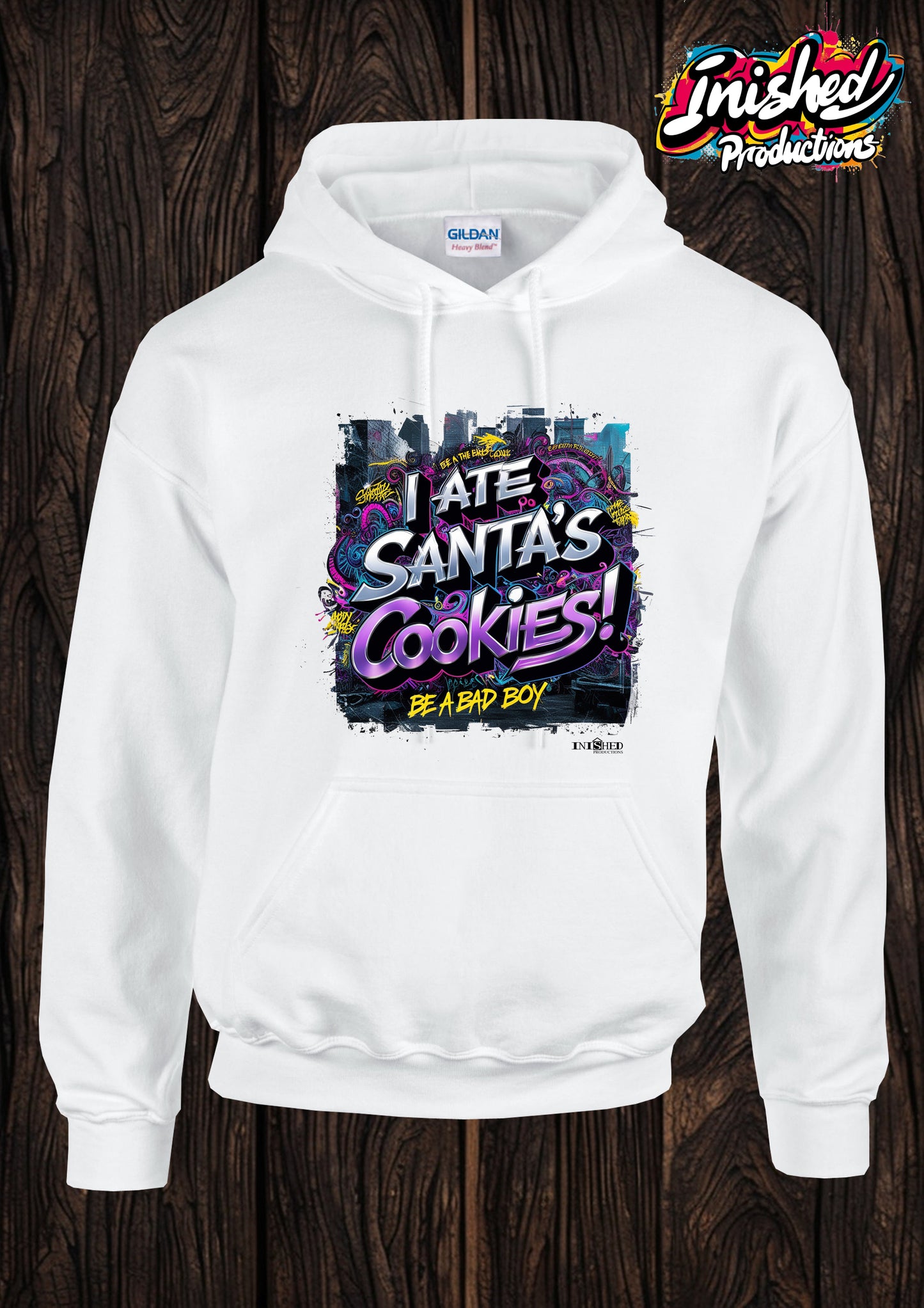 Christmas I ate Santa's Cookies unisex white kids Hooded top 157