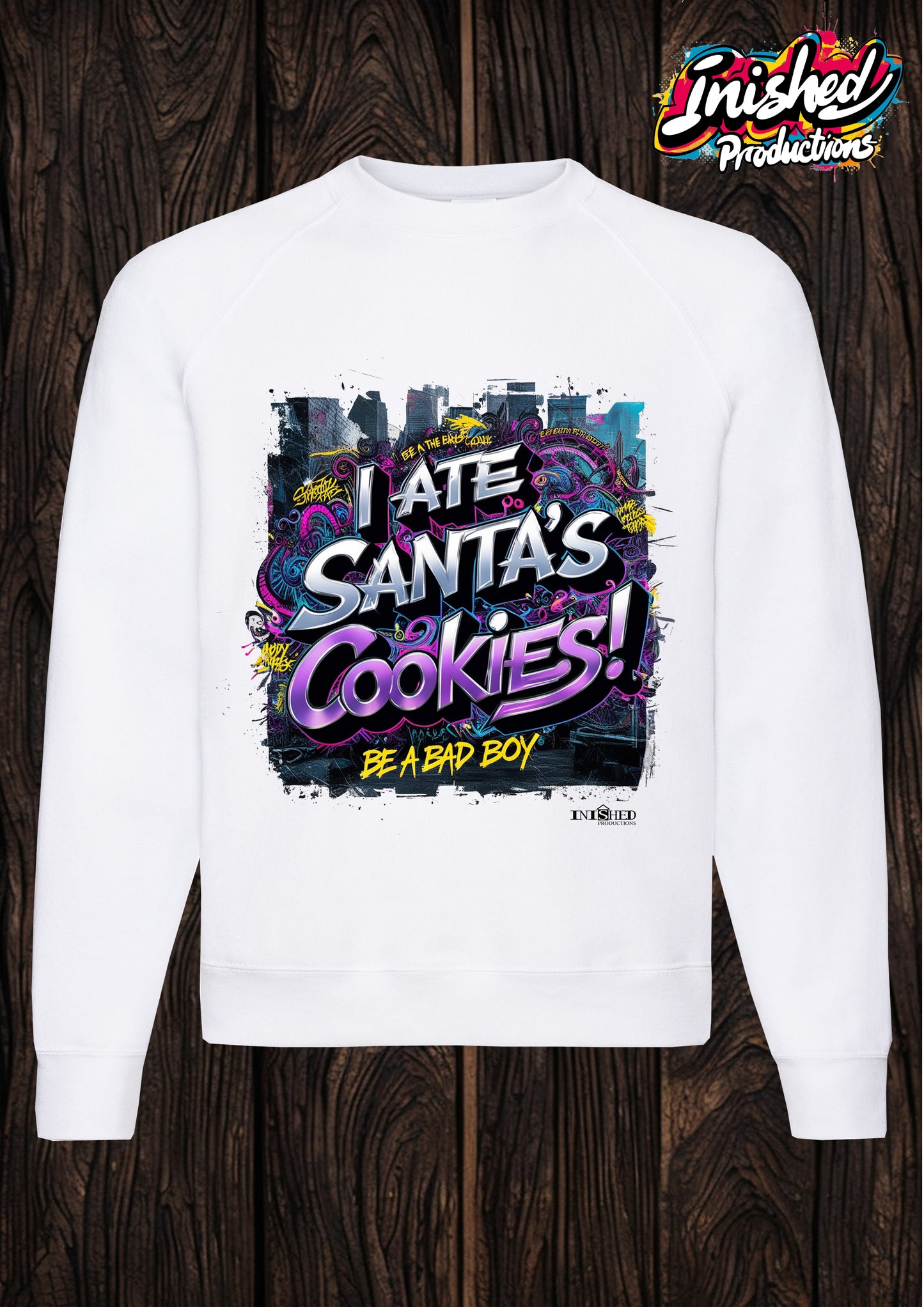 Christmas I Ate Santa's Cookies unisex white kids sweatshirt 157